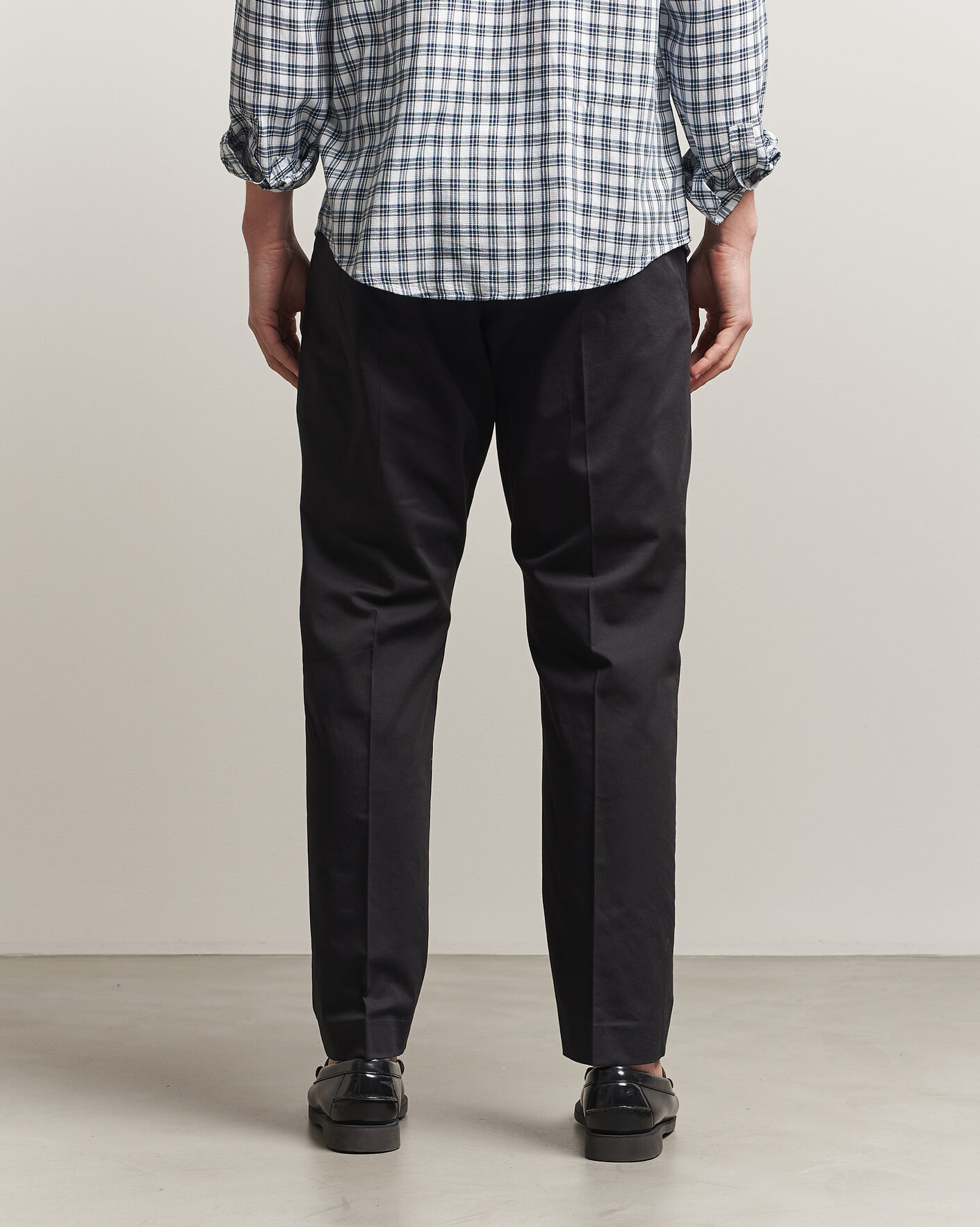 Herr | Byxor | NN07 | Bill Pleated Trousers Black