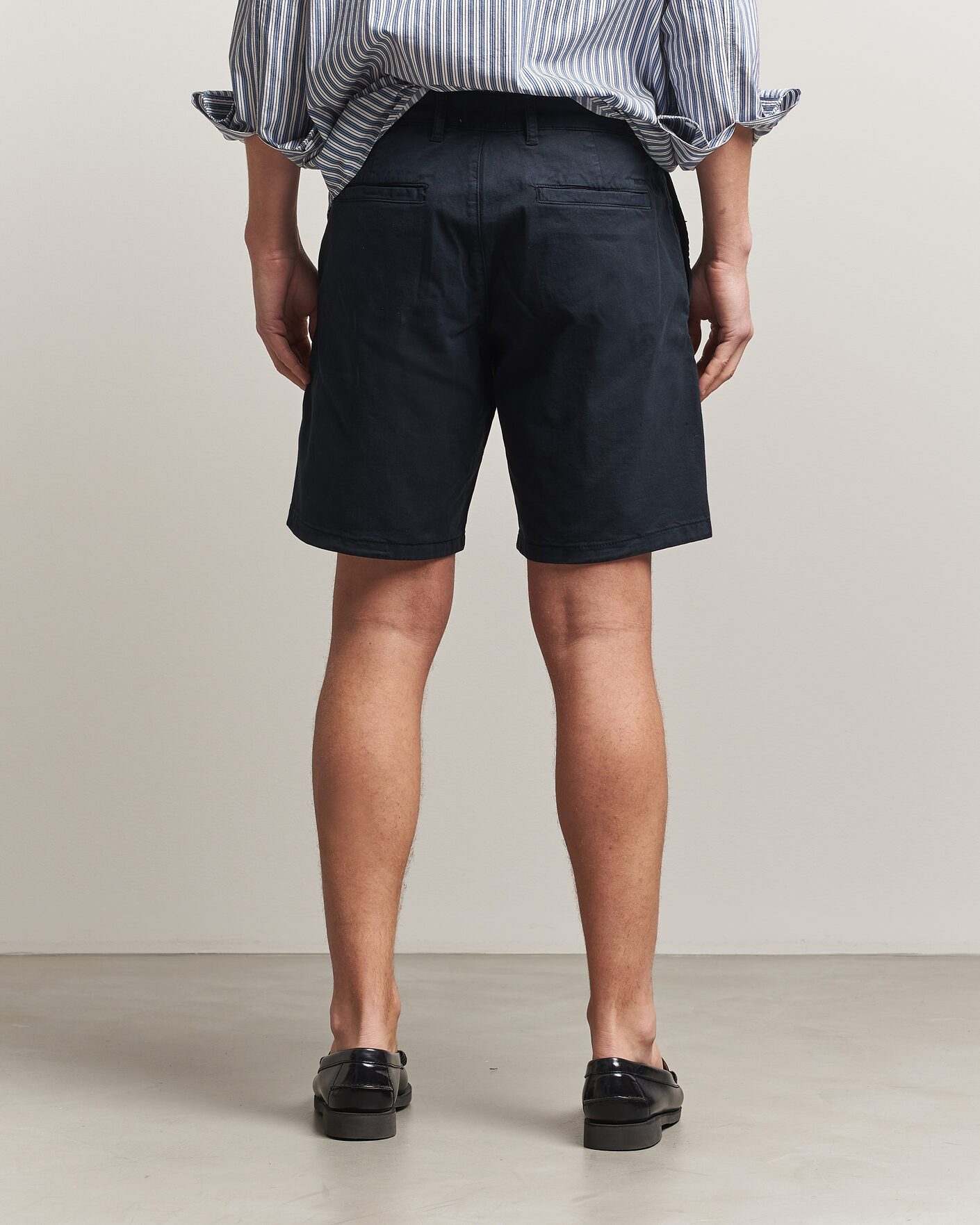 Herr | Shorts | NN07 | Aden Regular Fit Chino Shorts Navy Blue