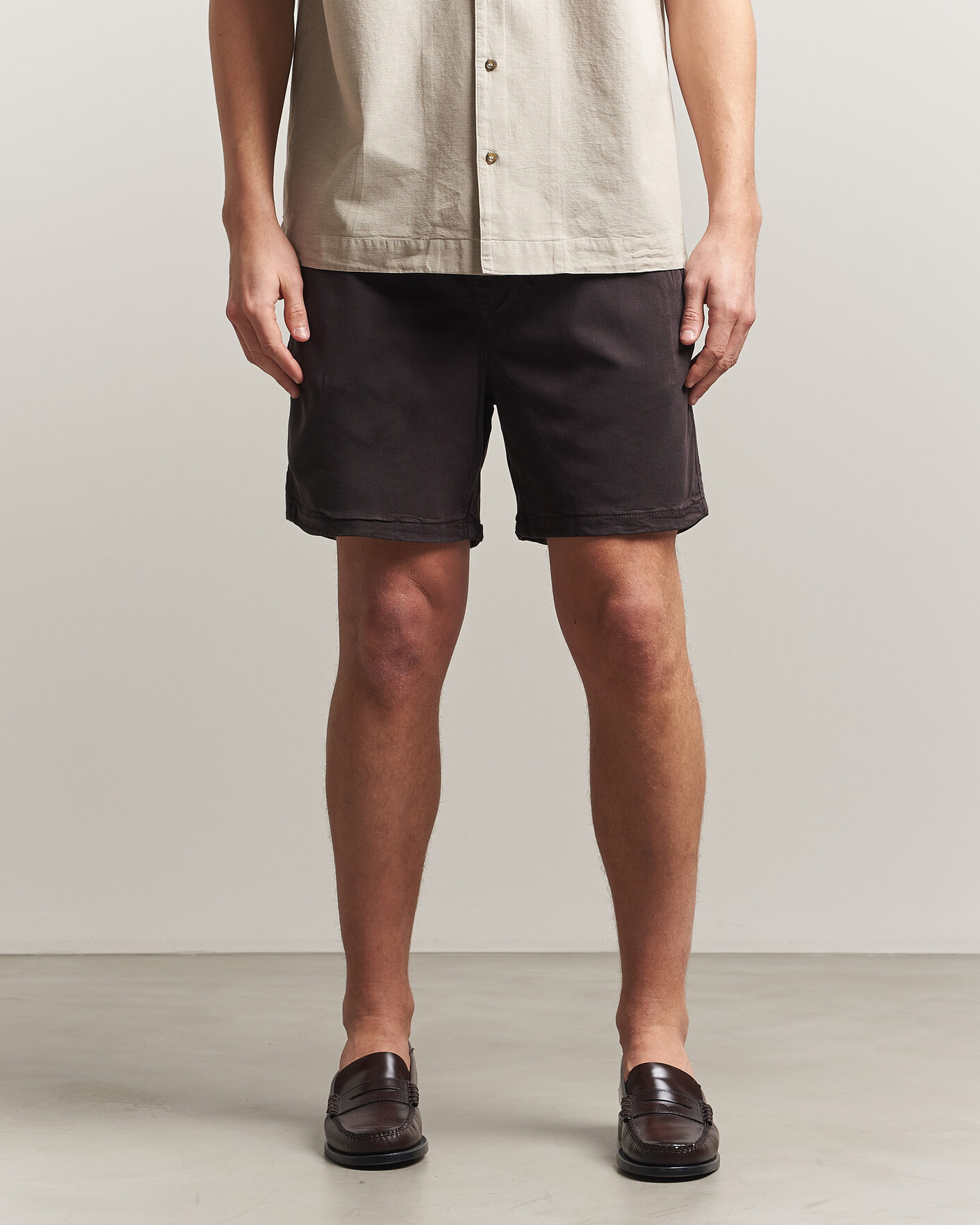 Herr | Shorts | NN07 | Gregor Drawstring Shorts Deep Truffle