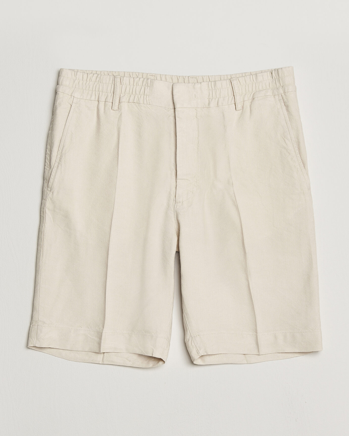 Herr | Shorts | NN07 | Billie Linen/Viscose Drawstring Shorts Ivory