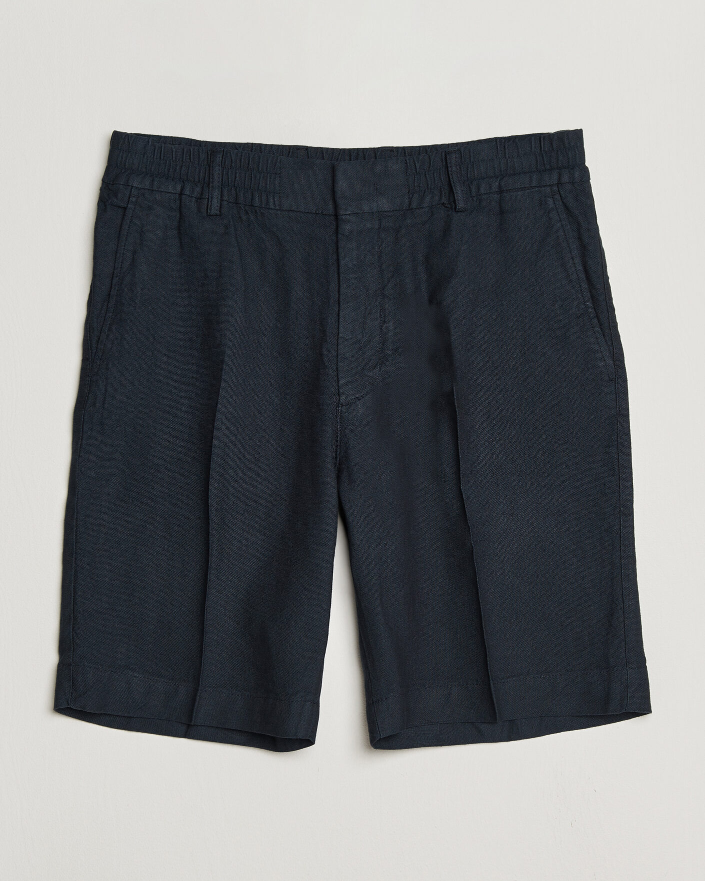 Herr | Shorts | NN07 | Billie Linen/Viscose Drawstring Shorts Deep Navy