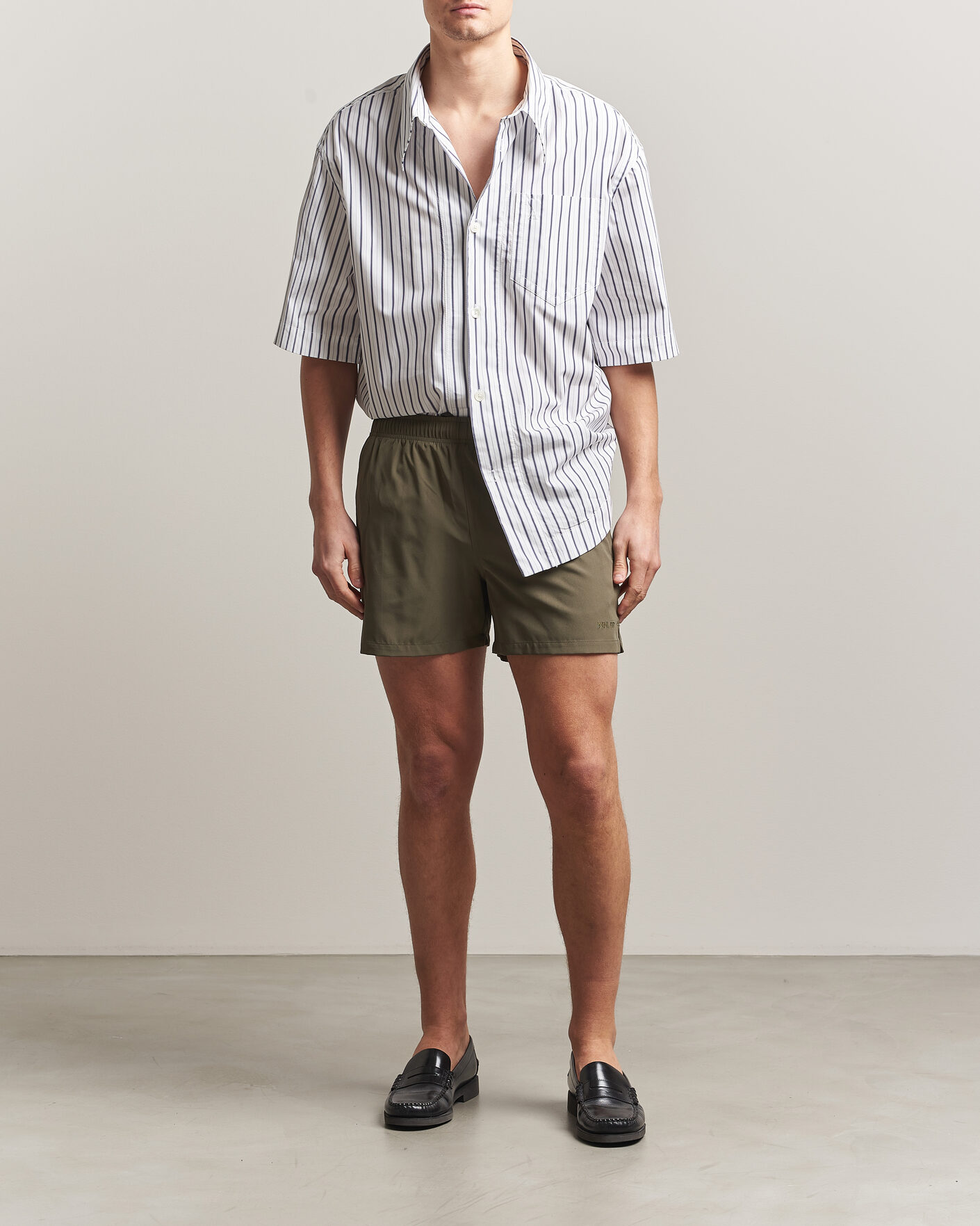 Herr | Badbyxor | NN07 | Holiday Swimshorts Capers Green