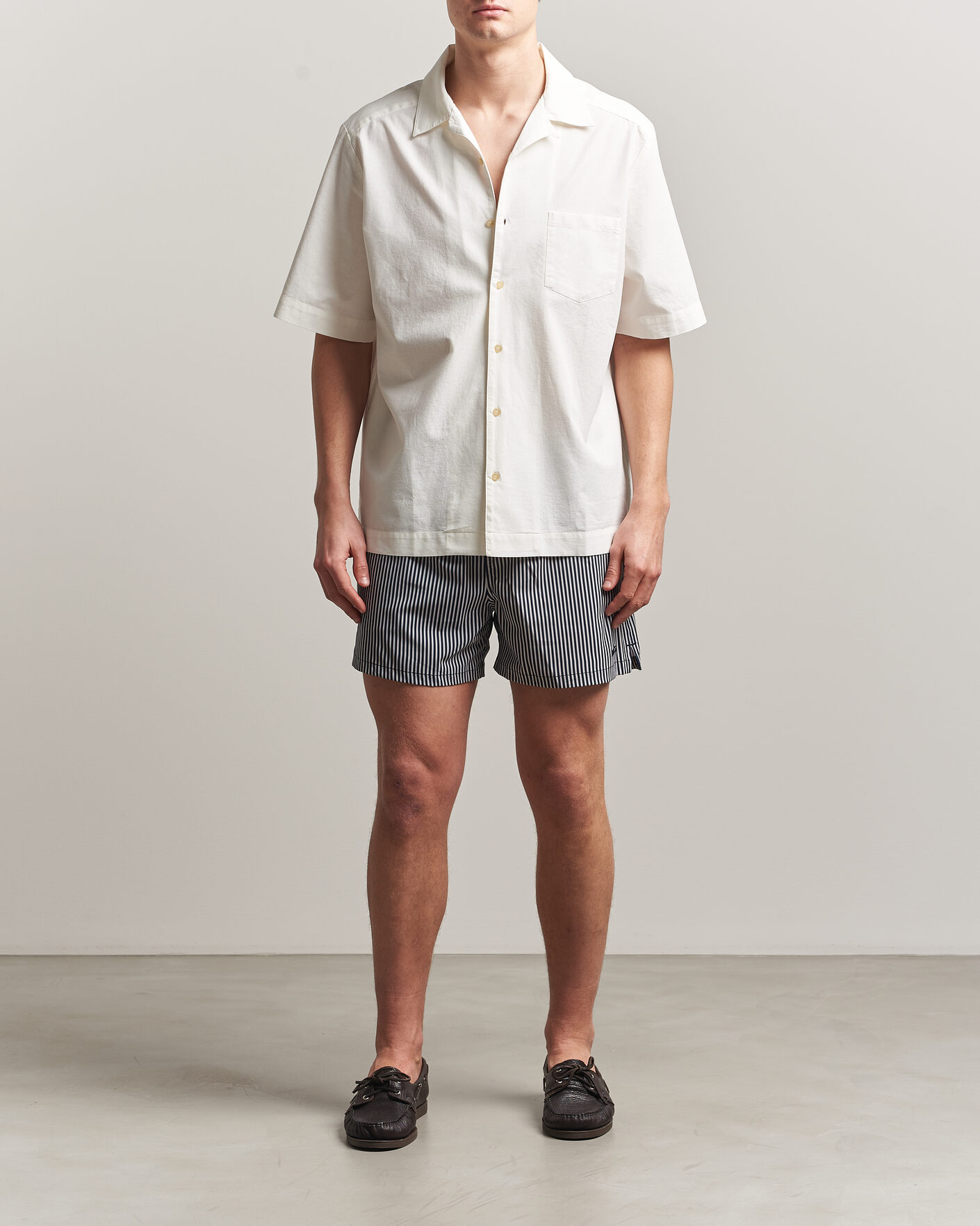 Herr | Badbyxor | NN07 | Holiday Swimshorts Navy/White
