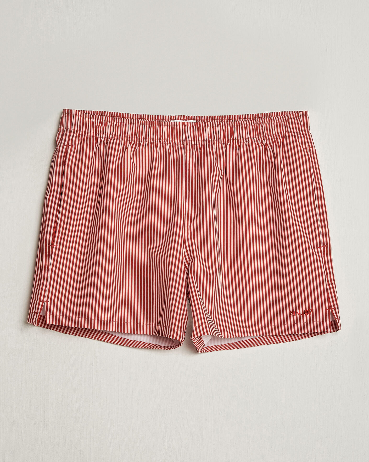 Herr | Badbyxor | NN07 | Holiday Swimshorts Red/White