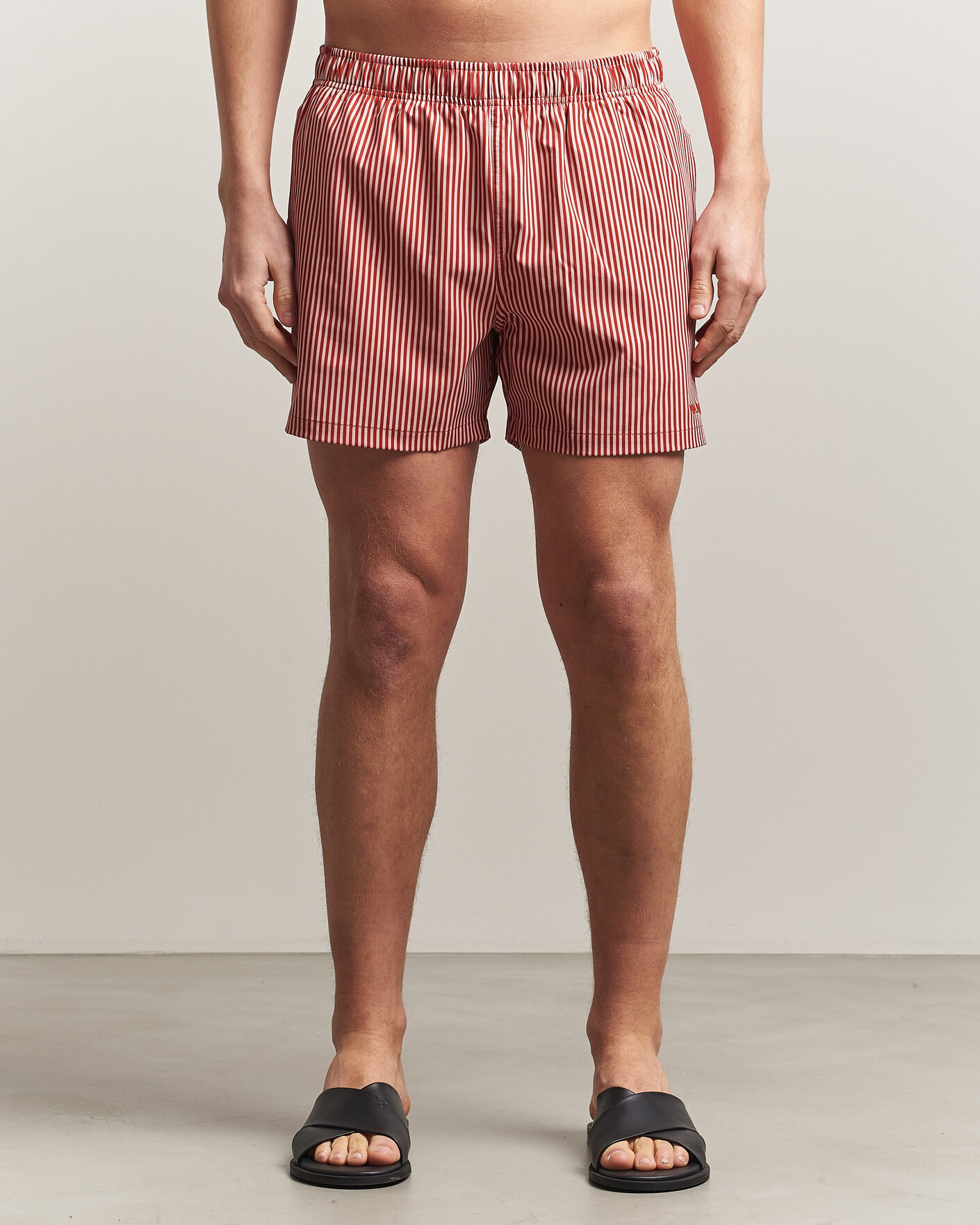 Herr | Badbyxor | NN07 | Holiday Swimshorts Red/White