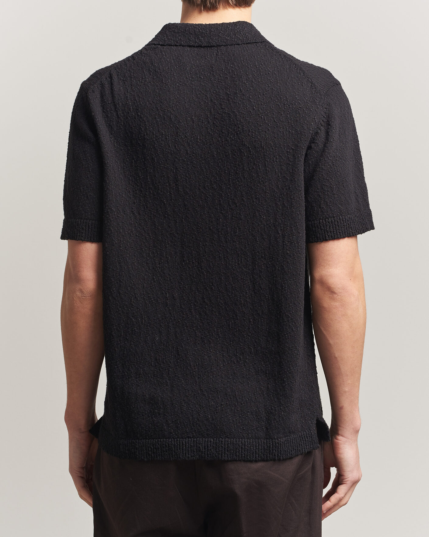 Herr | Pikéer | NN07 | Randy Knitted Polo Black