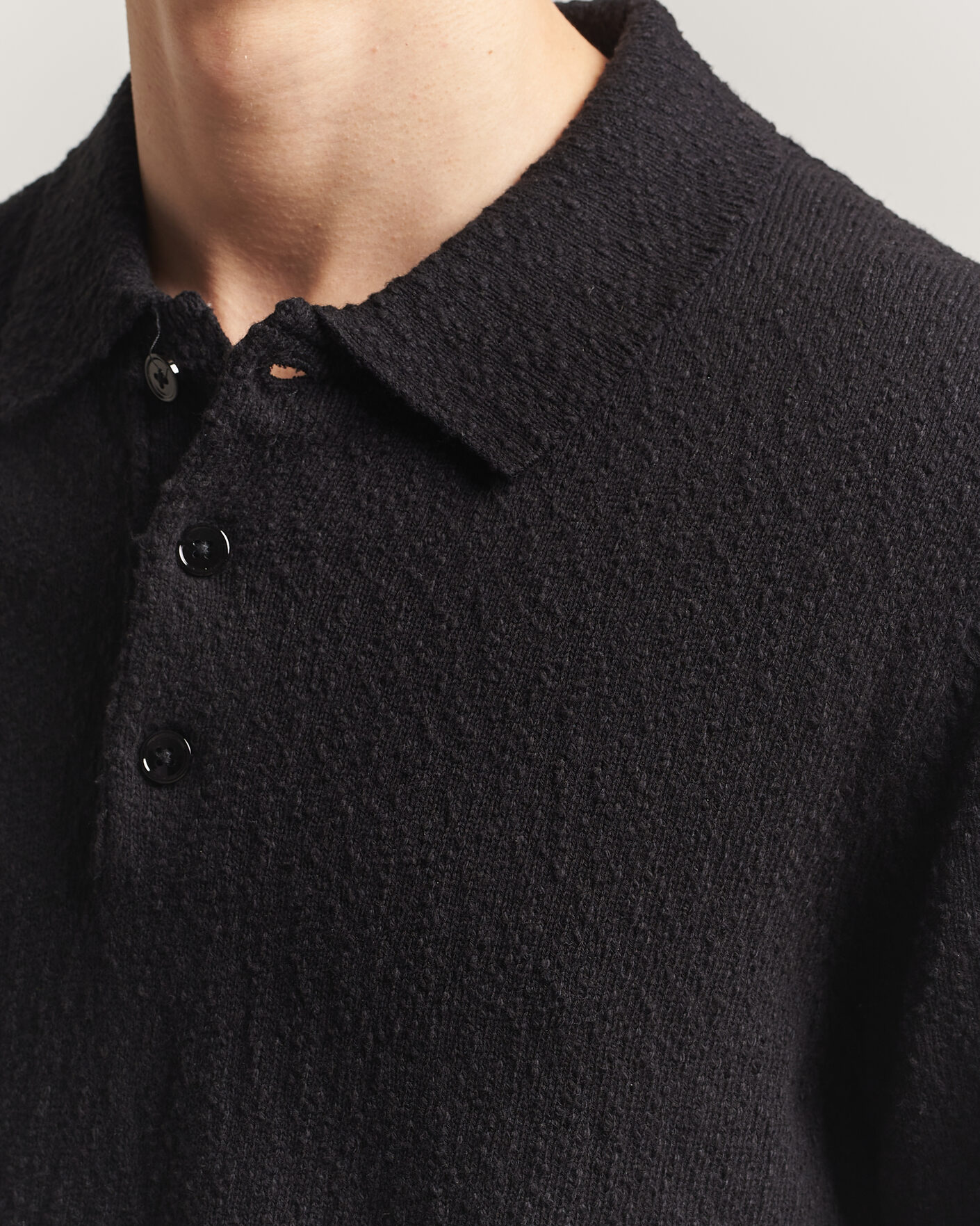 Herr | Pikéer | NN07 | Randy Knitted Polo Black