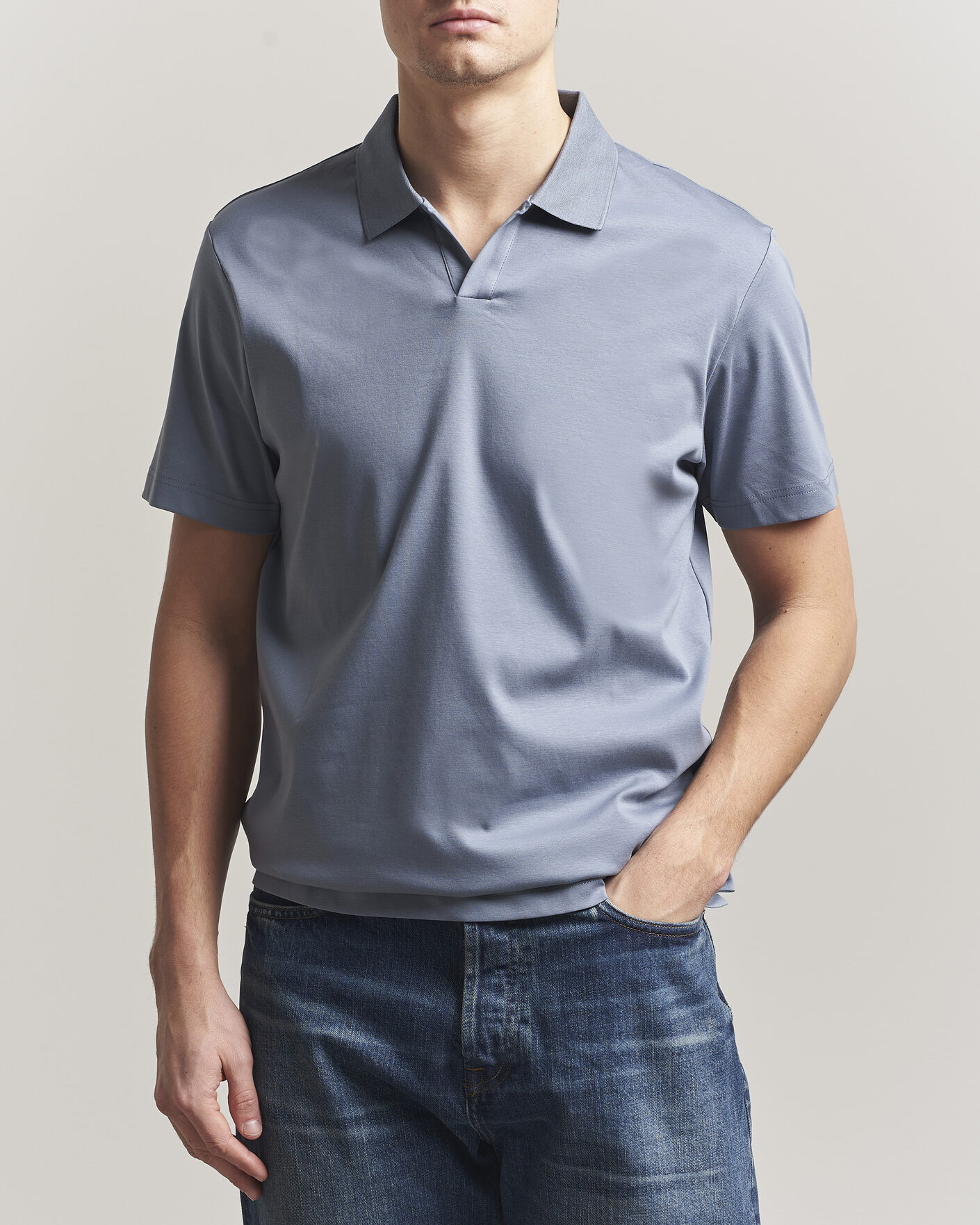 Herr | Pikéer | NN07 | Paul Polo Stone Blue