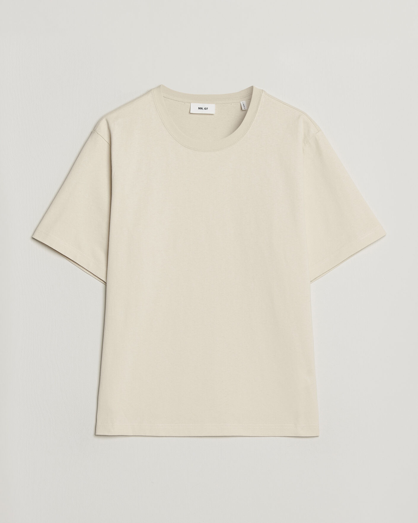 Herr | T-Shirts | NN07 | Jett Washed Printed Crew Neck T-Shirt Ivory