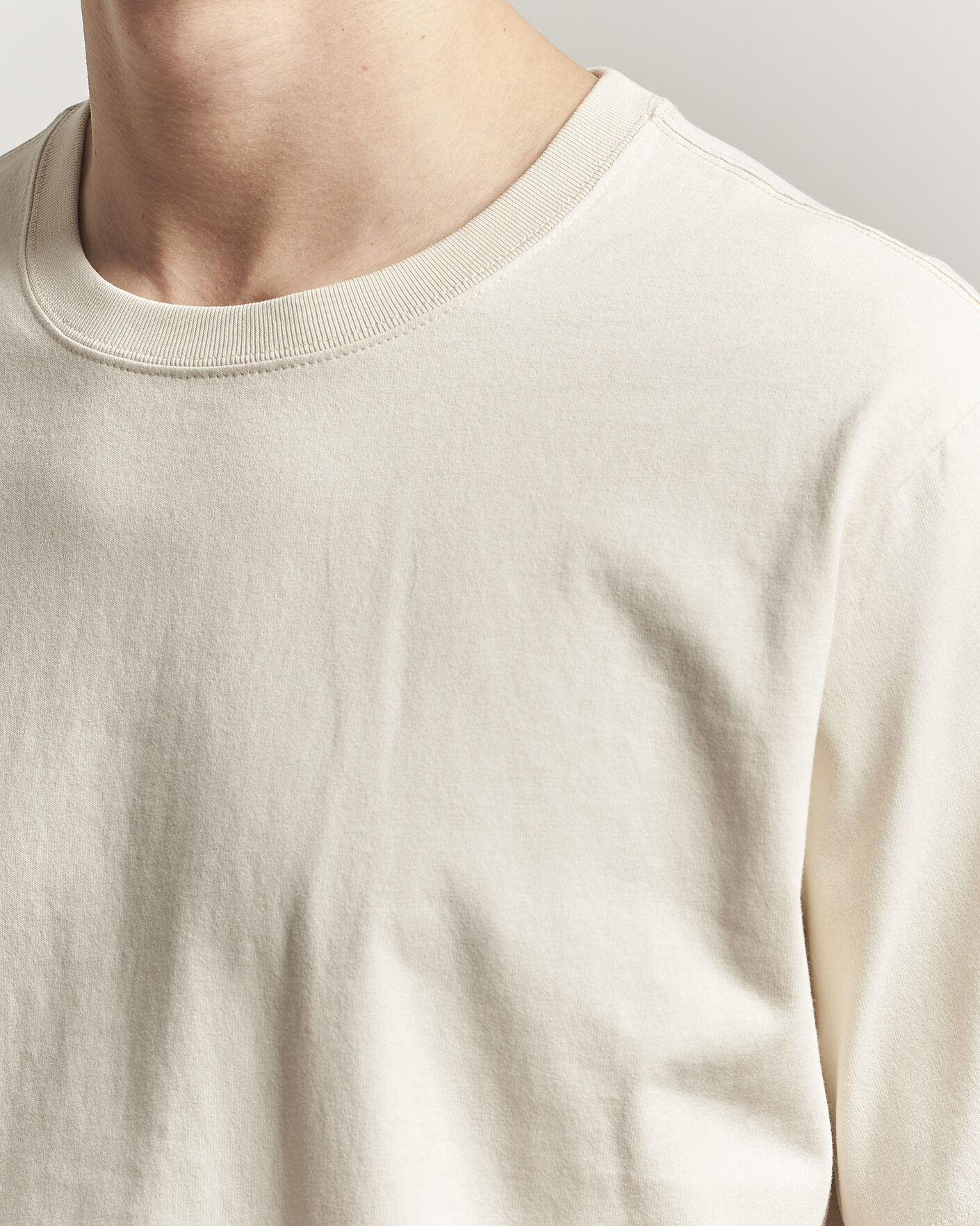 Herr | T-Shirts | NN07 | Jett Washed Printed Crew Neck T-Shirt Ivory