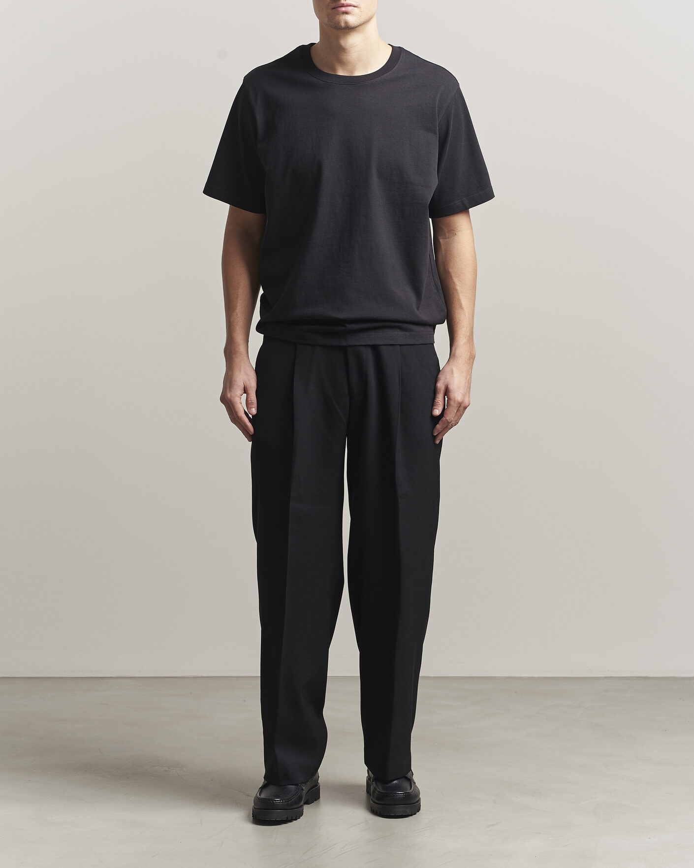 Herr | T-Shirts | NN07 | Jett Washed Printed Crew Neck T-Shirt Black