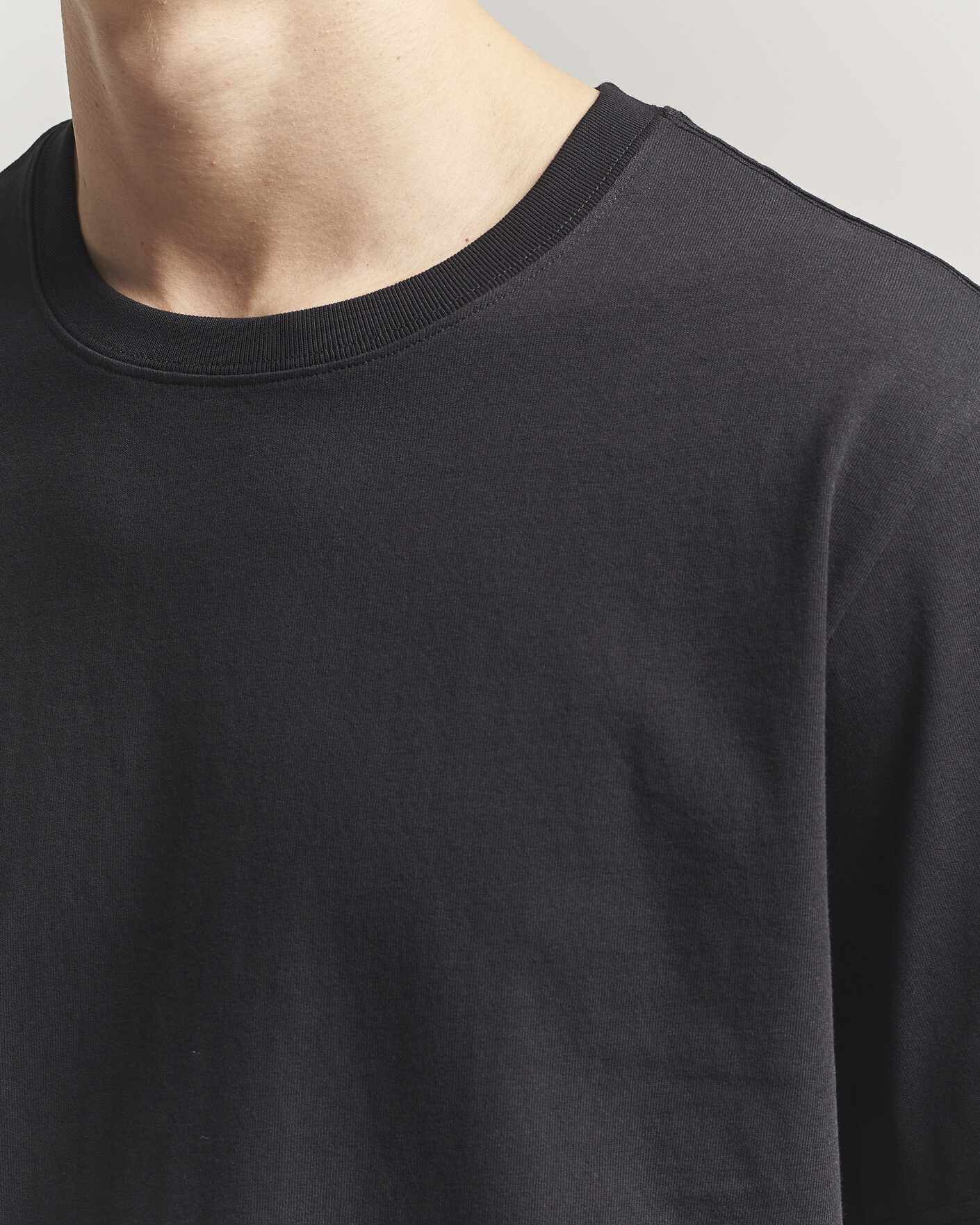 Herr | T-Shirts | NN07 | Jett Washed Printed Crew Neck T-Shirt Black
