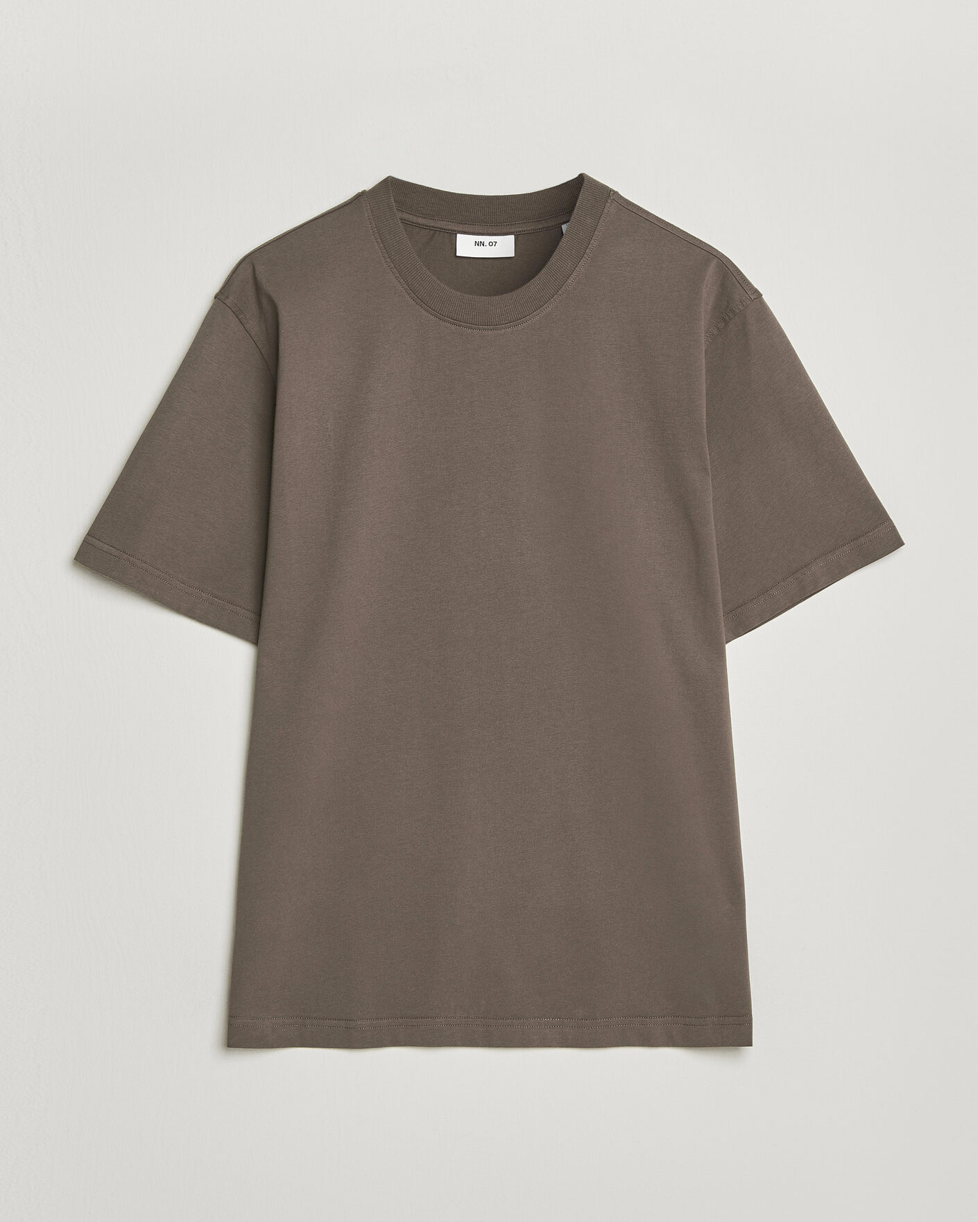 Herr | T-Shirts | NN07 | Adam Pima Crew Neck T-Shirt Mable Husk