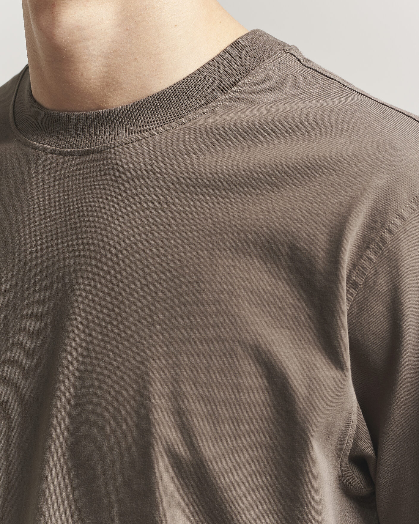 Herr | T-Shirts | NN07 | Adam Pima Crew Neck T-Shirt Mable Husk