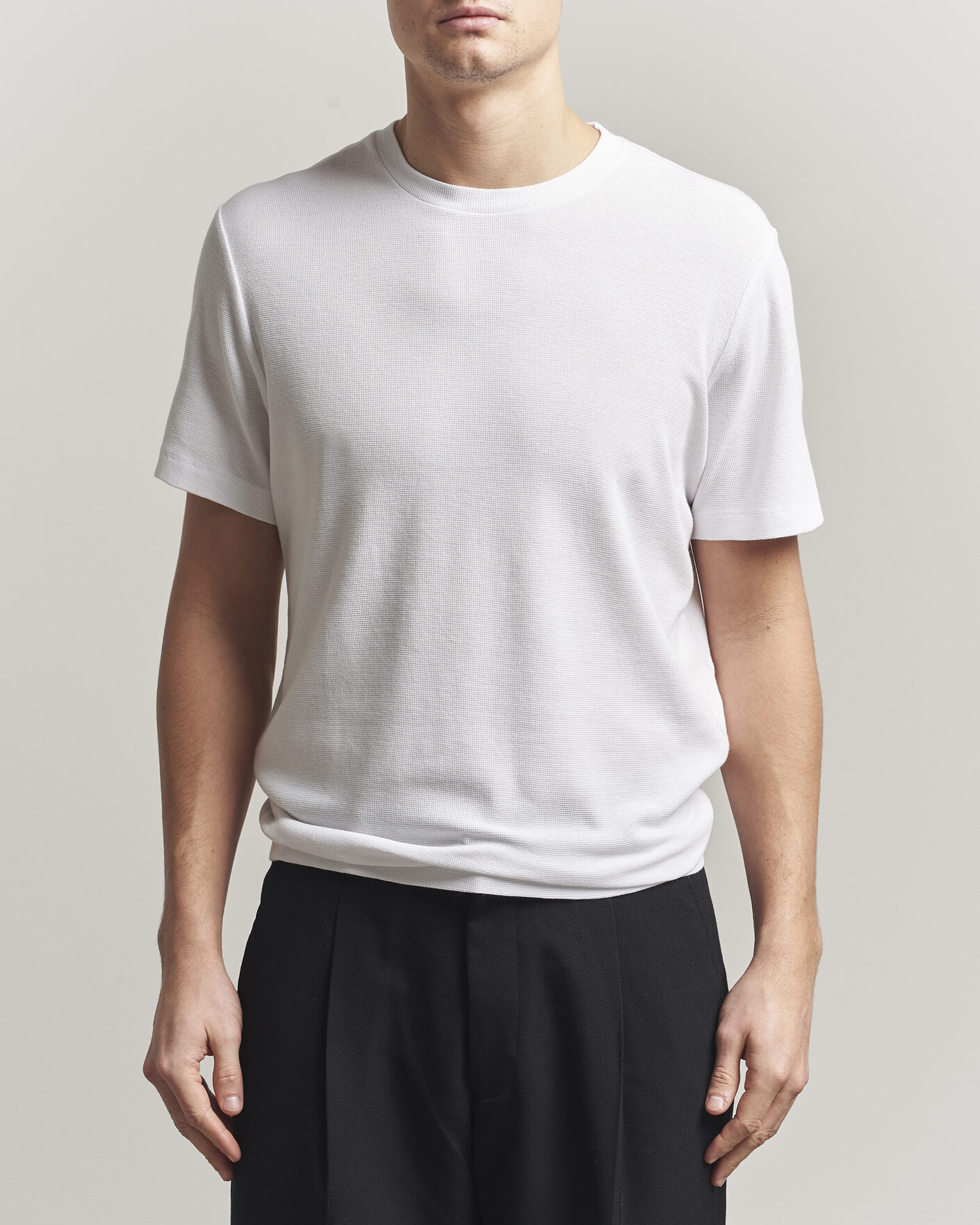 Herr | T-Shirts | NN07 | Clive Crew Neck T-Shirt White