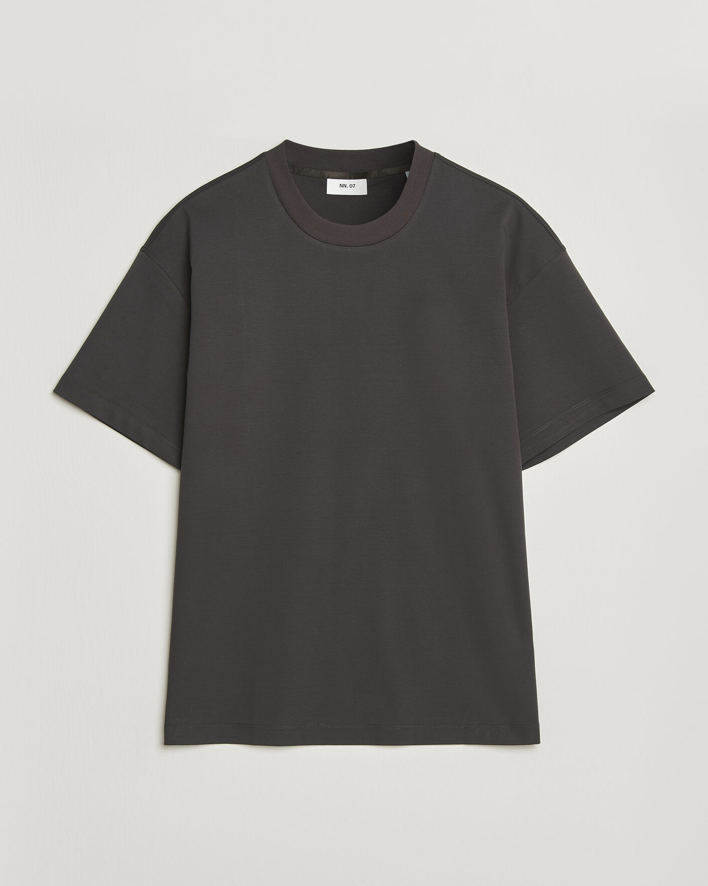 Herr | T-Shirts | NN07 | Lionel Mercerized Crew Neck T-Shirt Deep Truffle