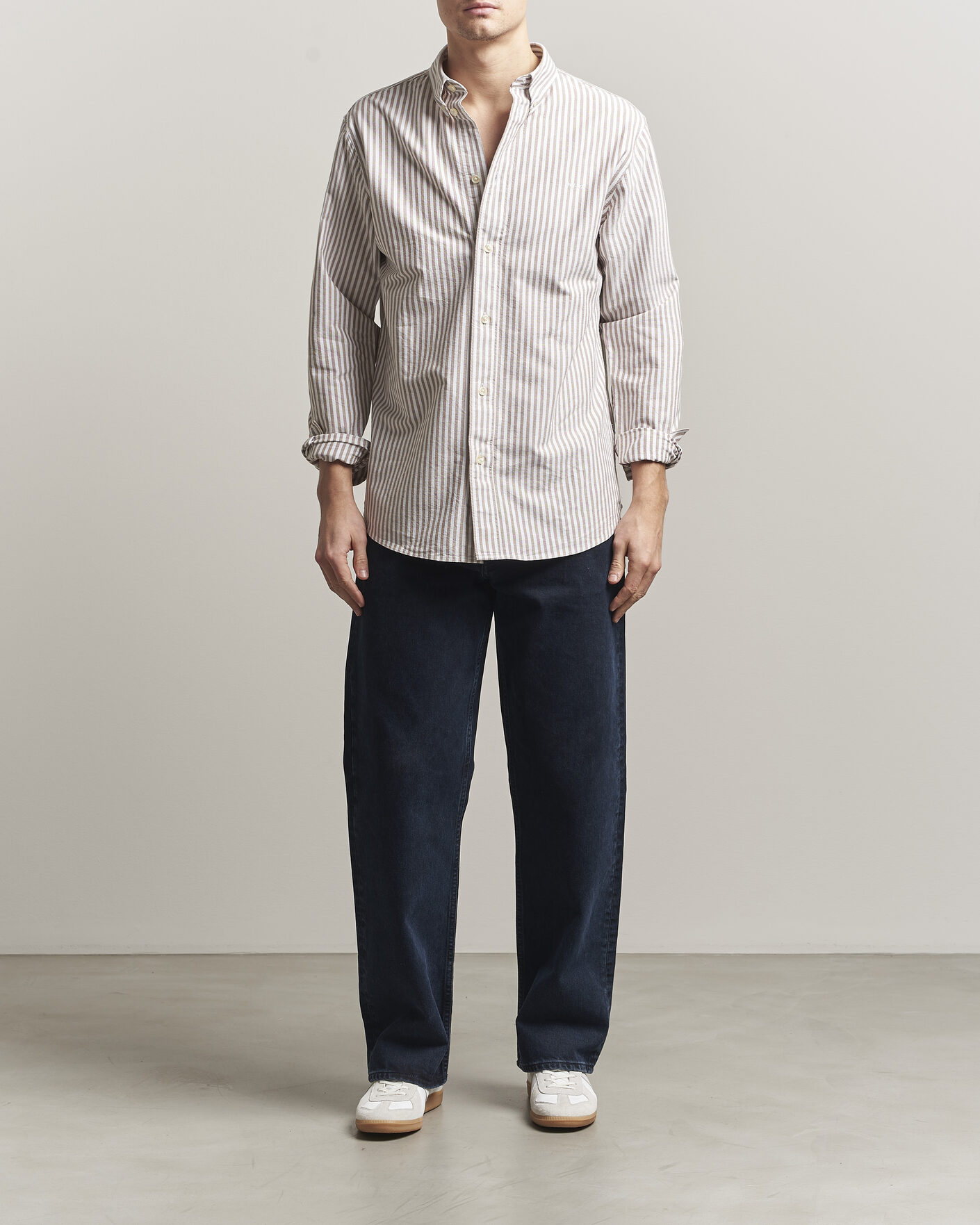 Herr | Skjortor | NN07 | Colby Oxford Shirt Terracotta/White