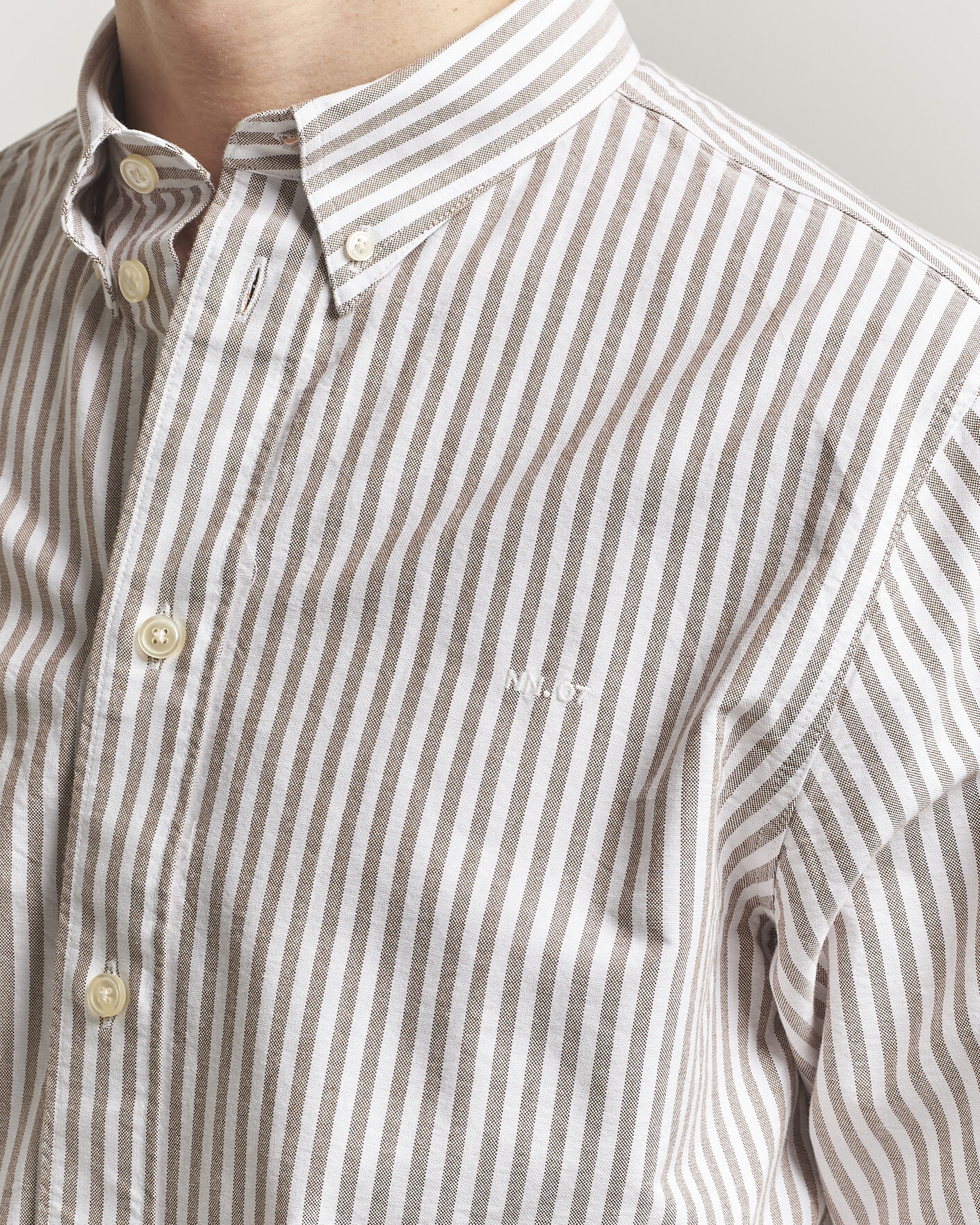 Herr | Skjortor | NN07 | Colby Oxford Shirt Terracotta/White