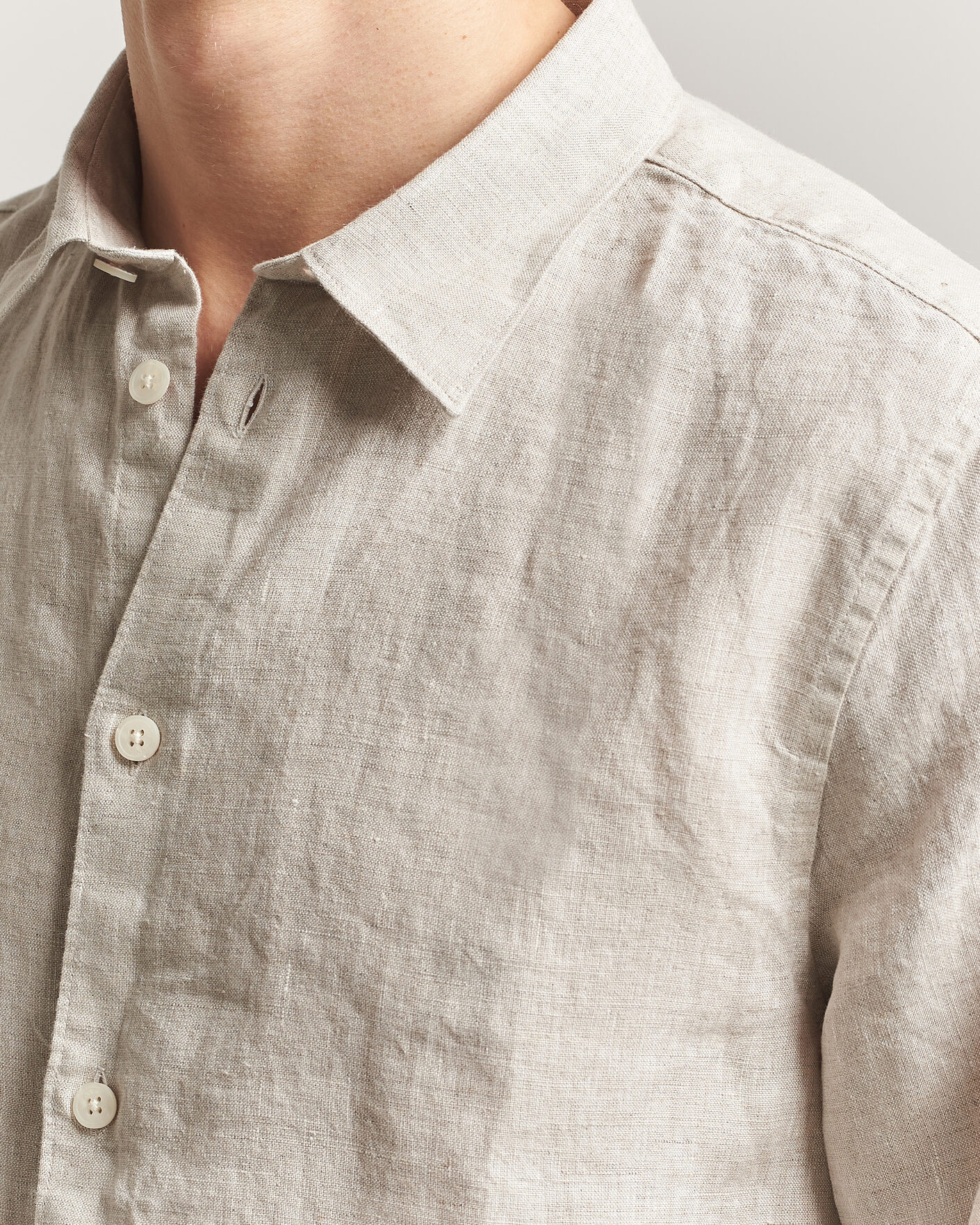Herr | Skjortor | NN07 | Enzo Linen Shirt Oat