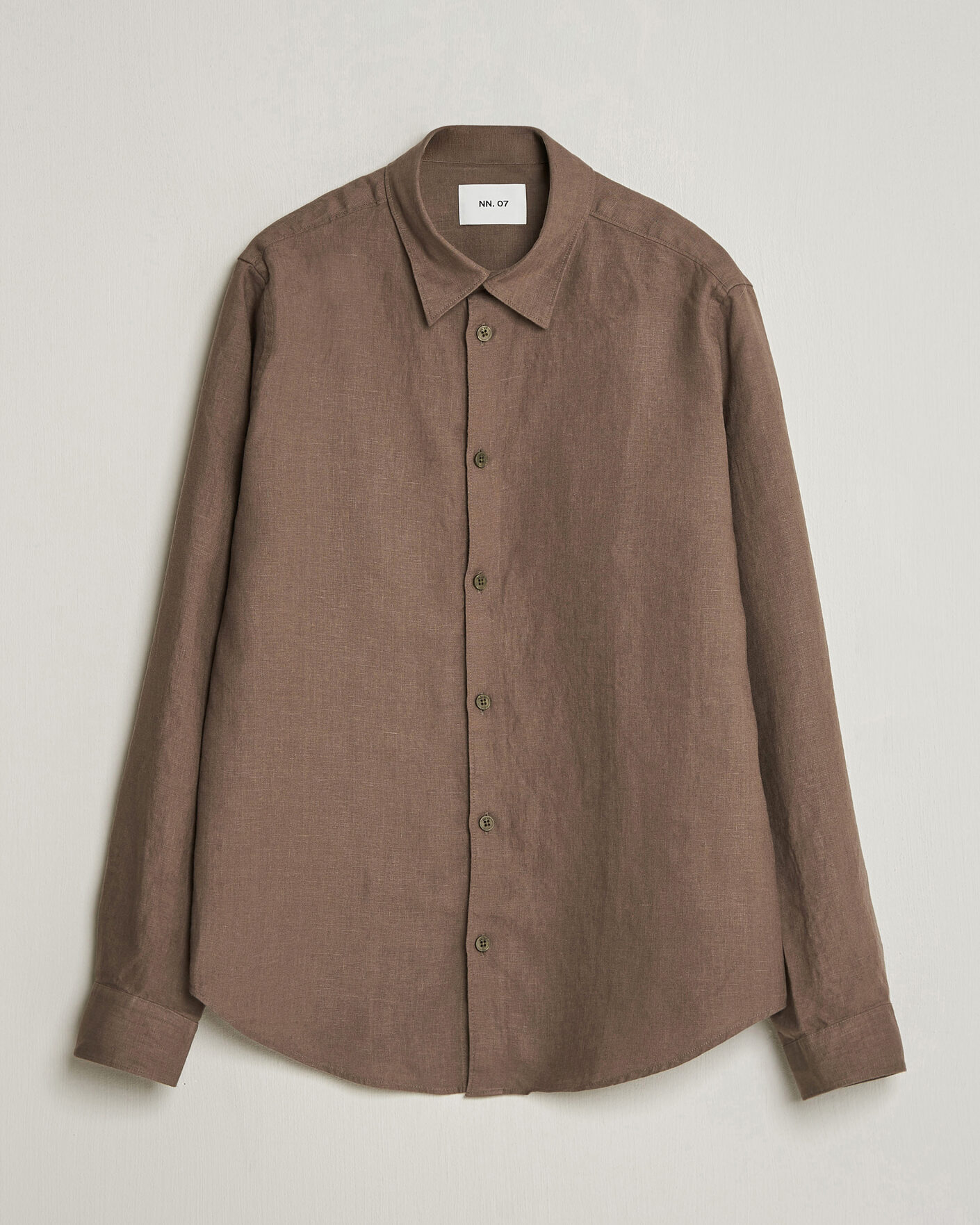 Herr | Skjortor | NN07 | Enzo Linen Shirt Mable Husk