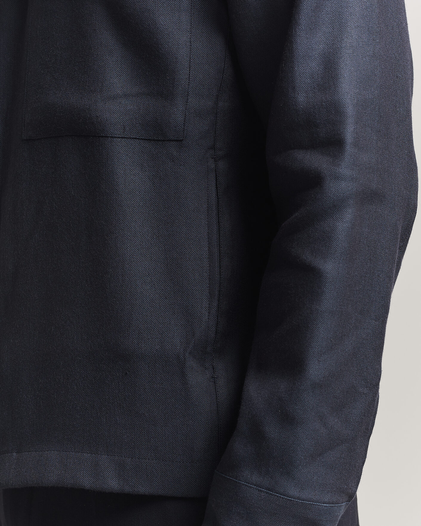 Herr | Skjortor | NN07 | Alban Linen/Viscose Overshirt Deep Navy