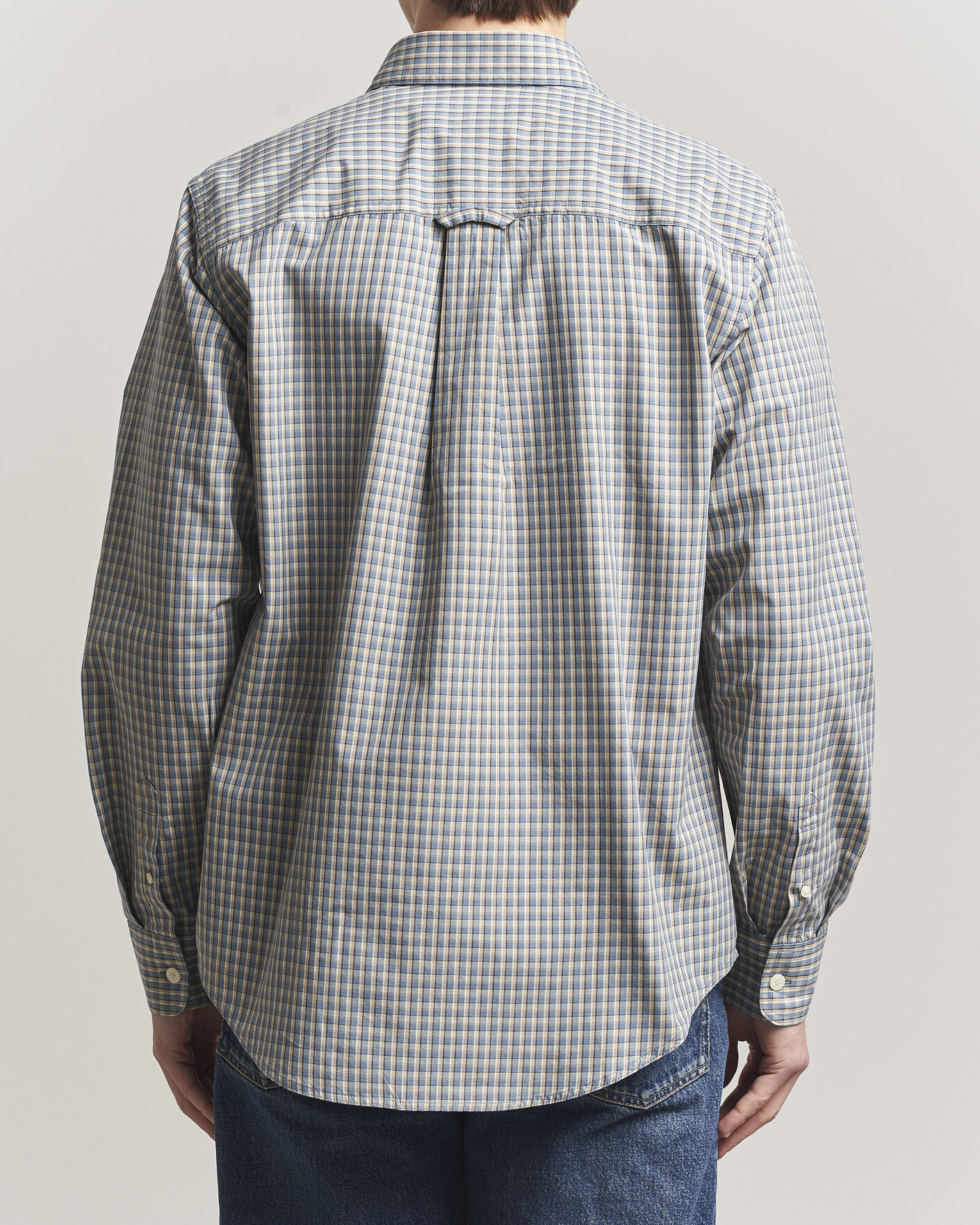 Herr | Skjortor | NN07 | Colby Brushed Cotton Shirt Blue Check
