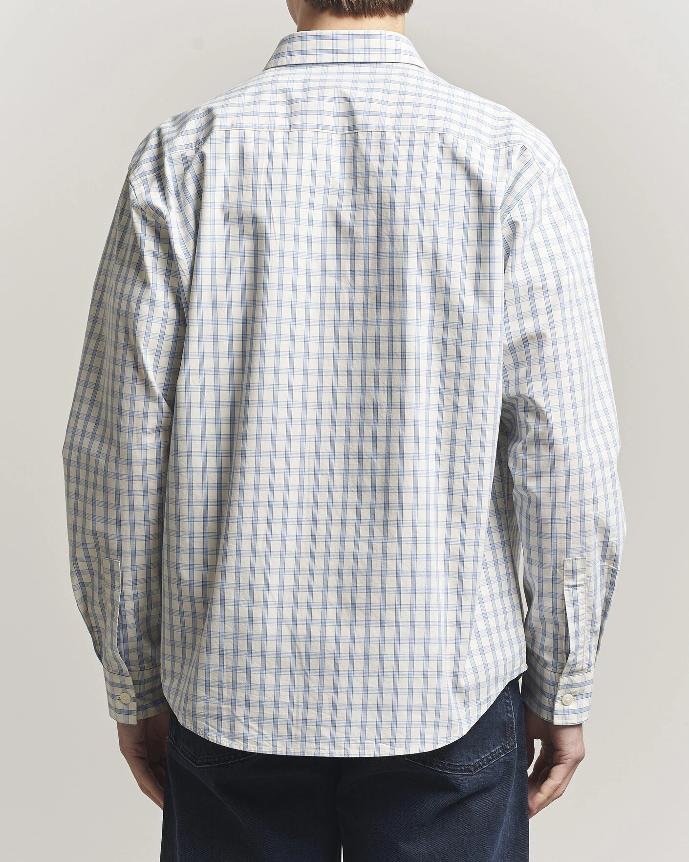 Herr | Skjortor | NN07 | Deon Brushed Cotton Shirt Ecru Check