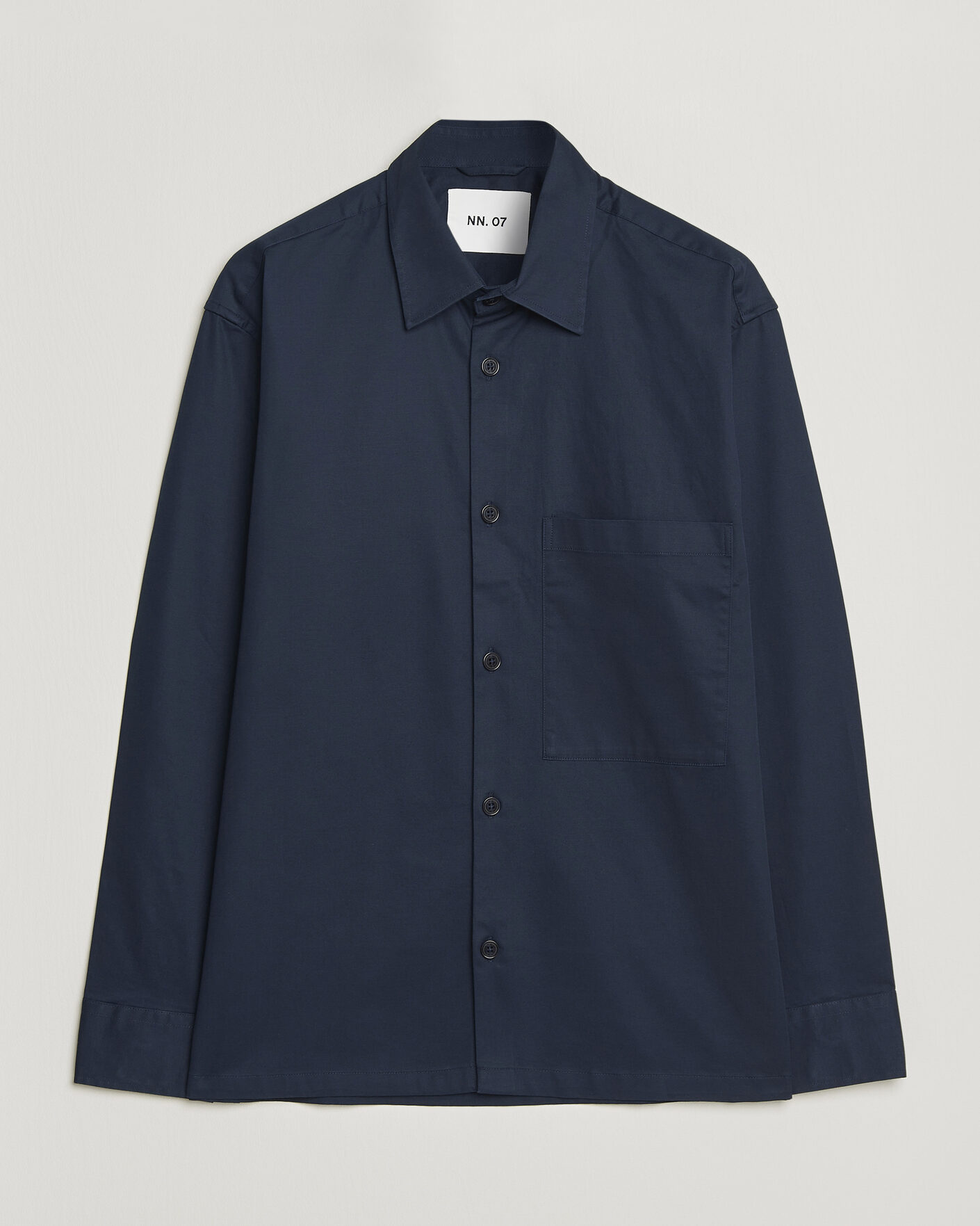 Herr | Skjortor | NN07 | Freddy Cotton Overshirt Navy Blue