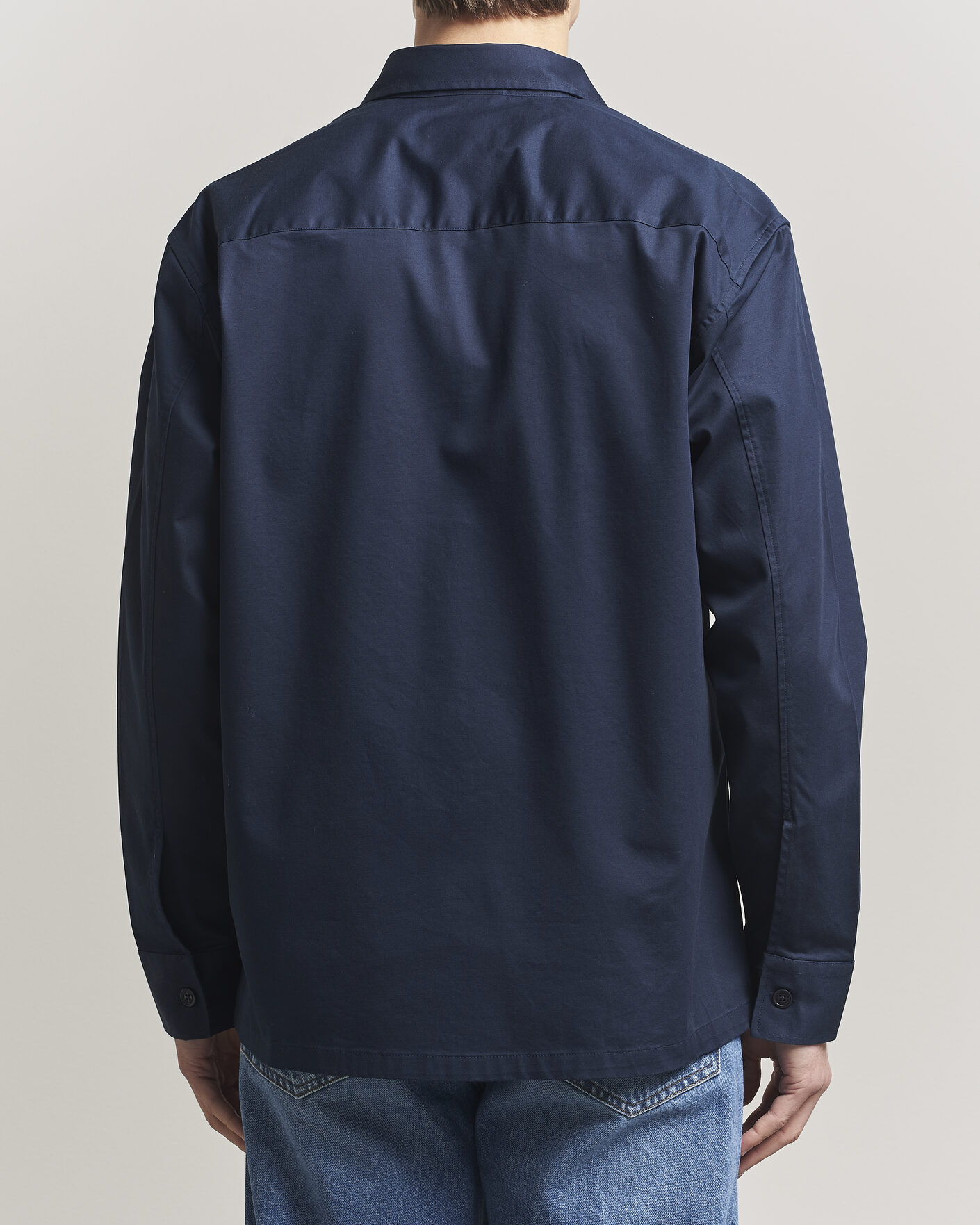 Herr | Skjortor | NN07 | Freddy Cotton Overshirt Navy Blue