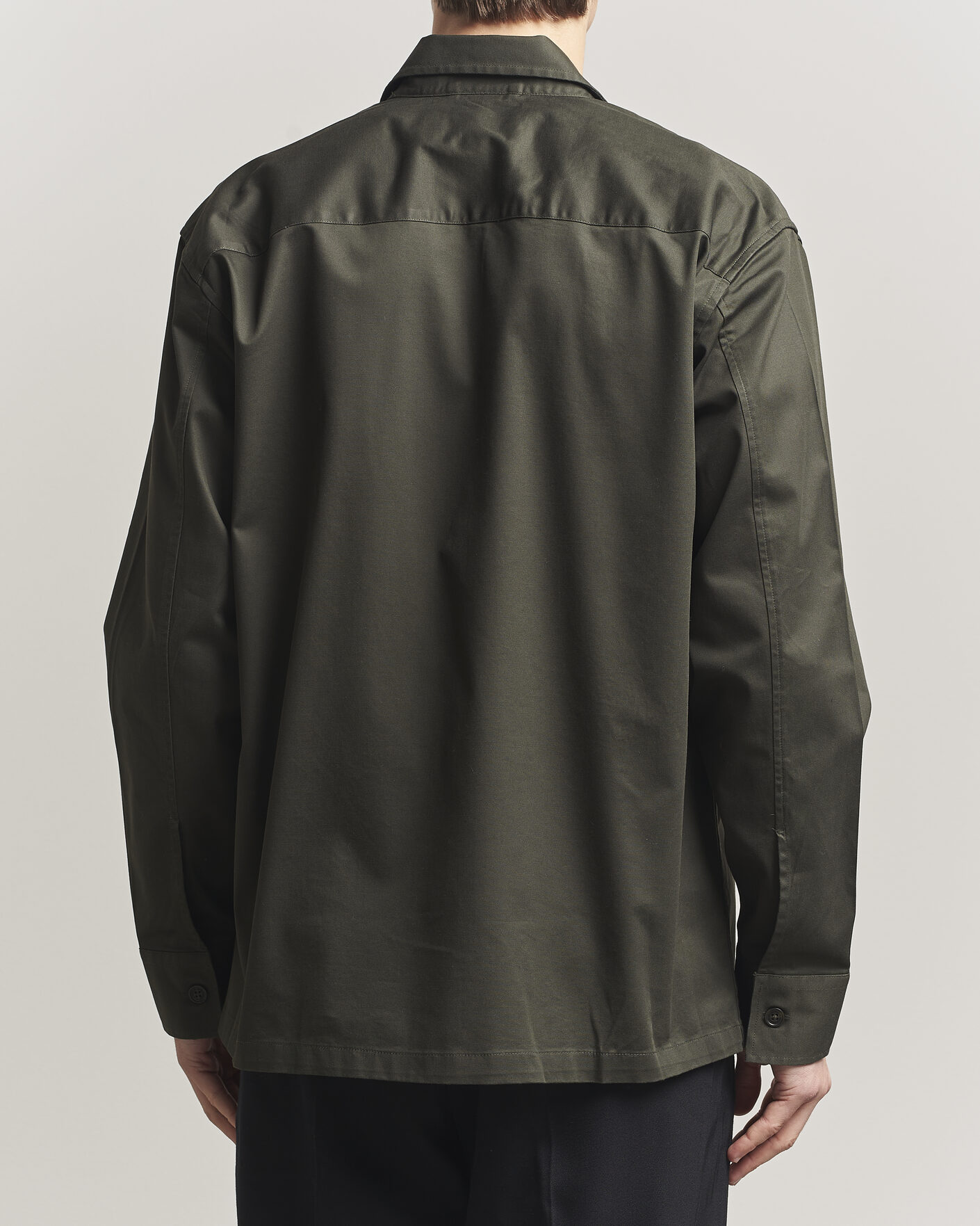 Herr | Skjortor | NN07 | Freddy Cotton Overshirt Dark Army