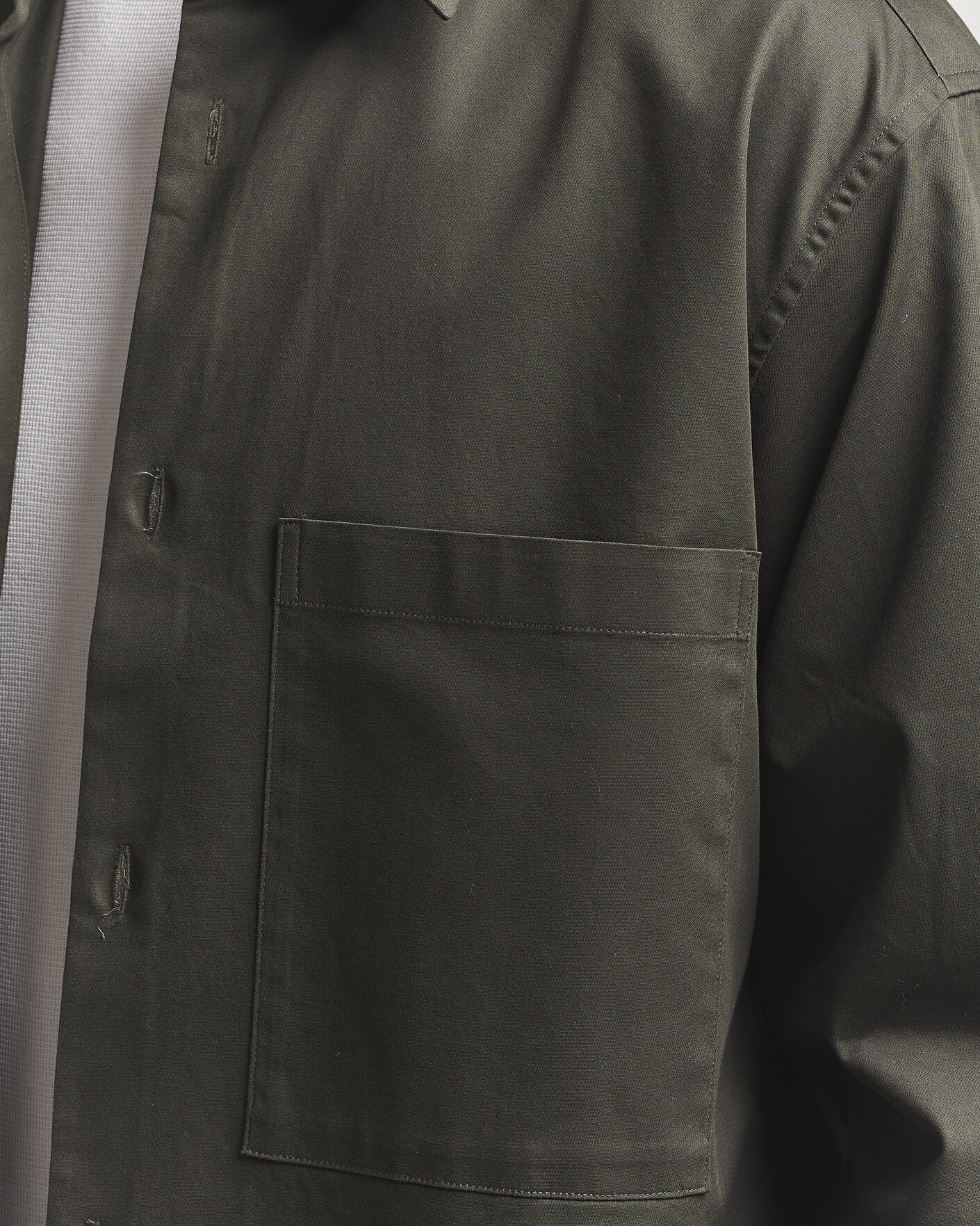 Herr | Skjortor | NN07 | Freddy Cotton Overshirt Dark Army