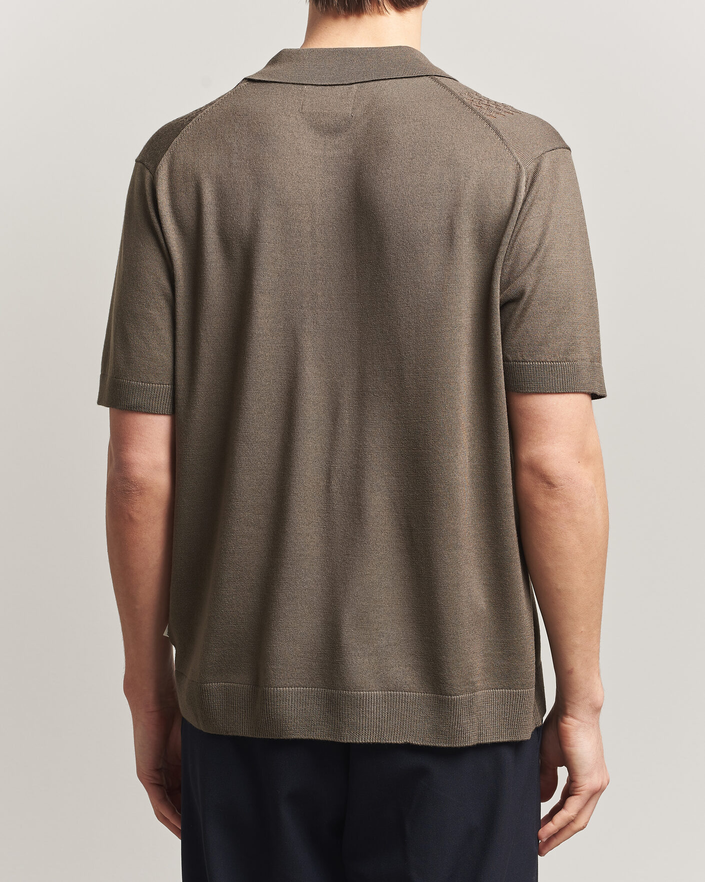 Herr | Skjortor | NN07 | Thor Knitted Short Sleeve Shirt Mable Husk
