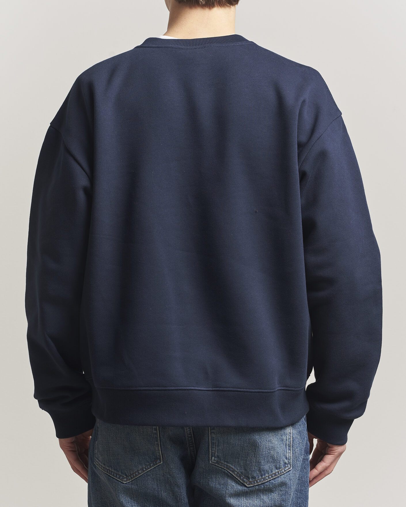 Herr | Tröjor | NN07 | David Crew Neck Sweatshirt Navy Blue