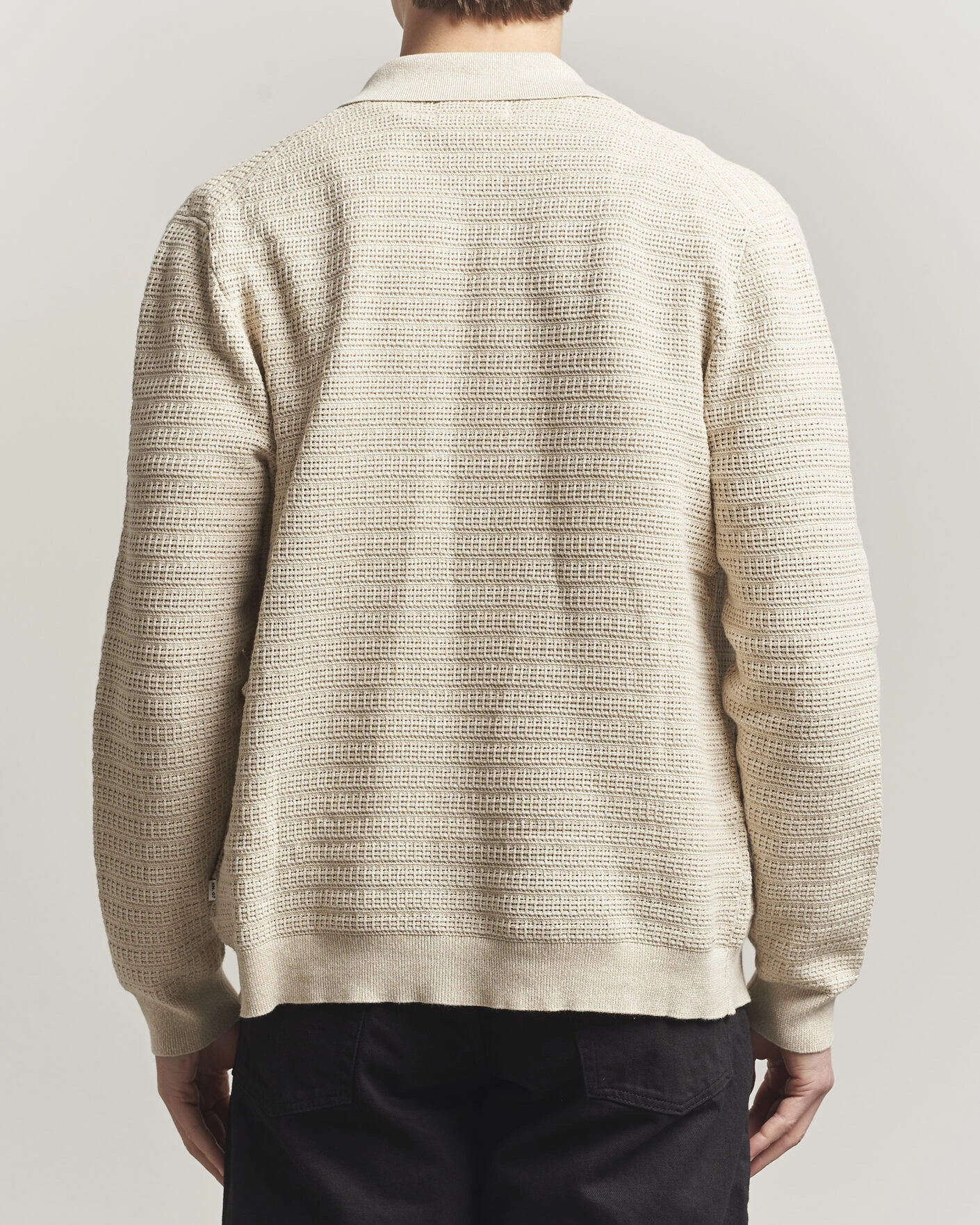 Herr | Tröjor | NN07 | Gustav Knitted Full Zip Ivory