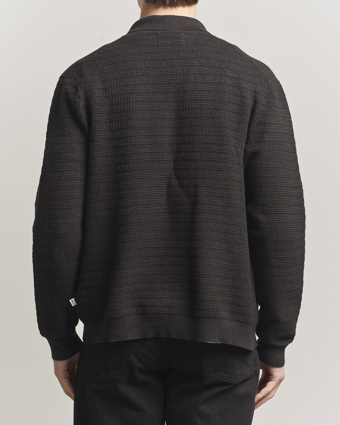 Herr | Tröjor | NN07 | Gustav Knitted Full Zip Deep Truffle