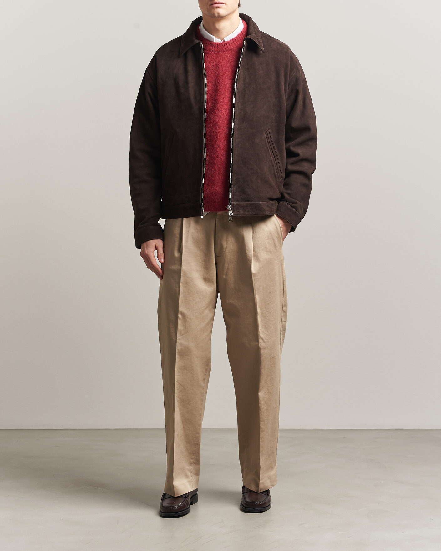 Herr | Jackor | NN07 | Petrus Suede Jacket Deep Truffle