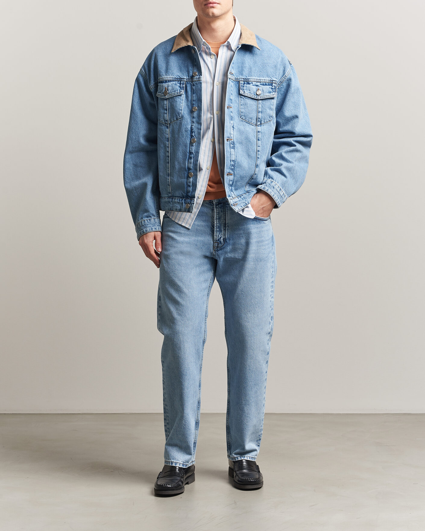 Herr | Jackor | NN07 | Roy Denim Jacket Vintage Blue