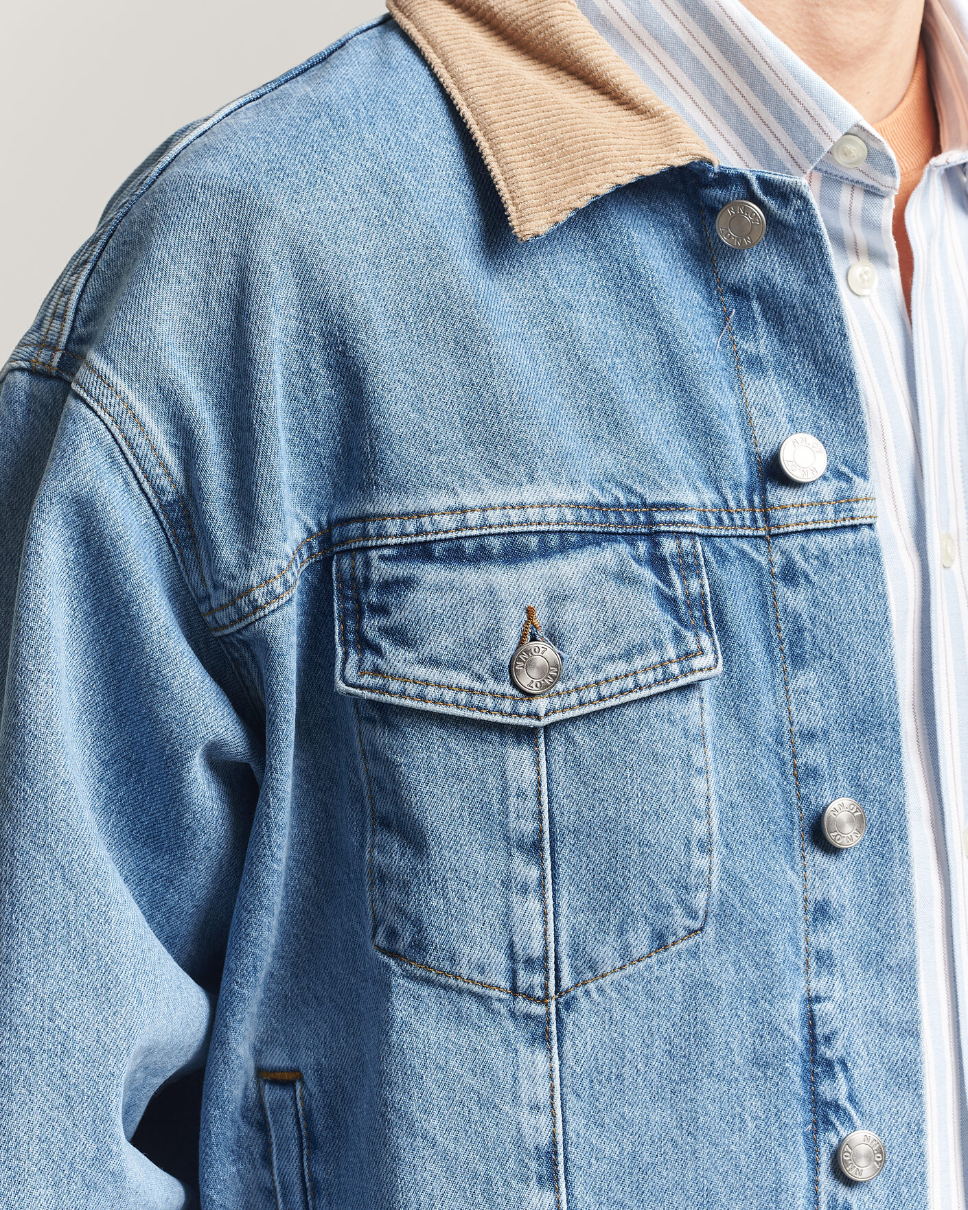 Herr | Jackor | NN07 | Roy Denim Jacket Vintage Blue