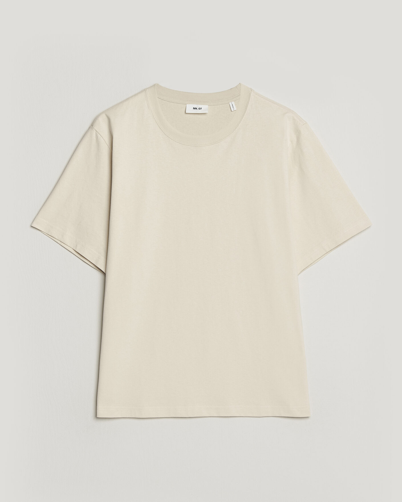 Herr | T-Shirts | NN07 | Jett Washed Crew Neck T-Shirt Ivory