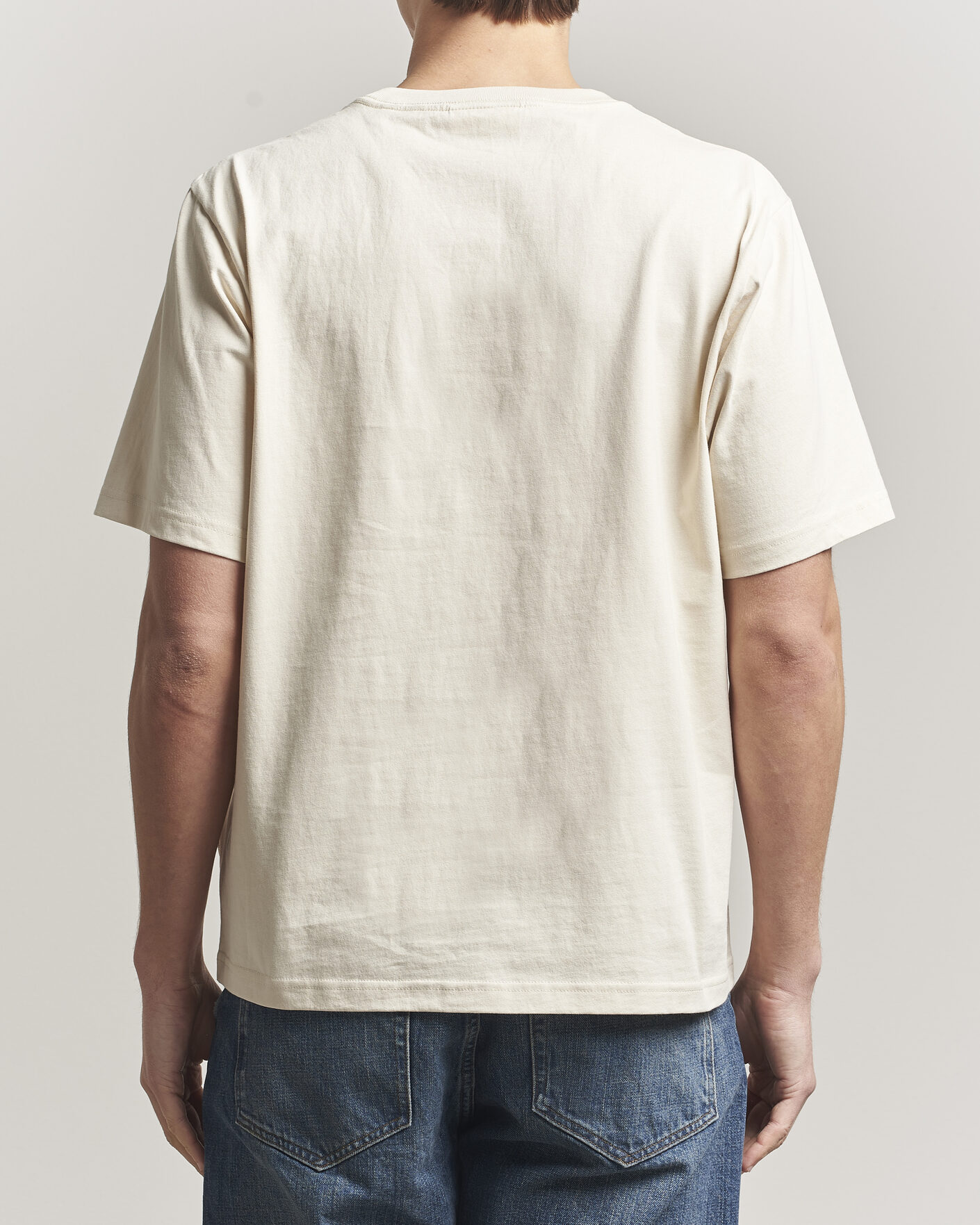 Herr | T-Shirts | NN07 | Jett Washed Crew Neck T-Shirt Ivory