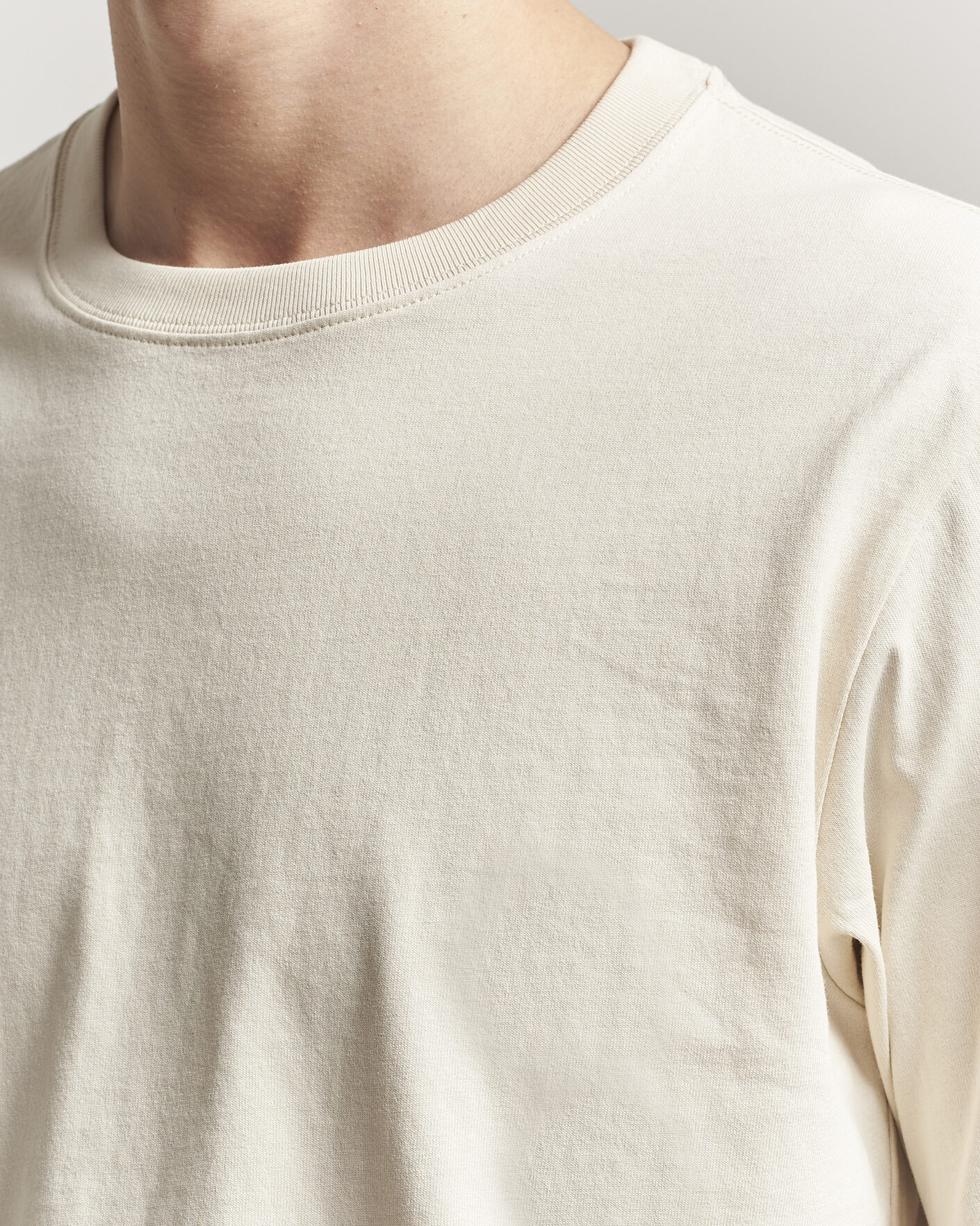 Herr | T-Shirts | NN07 | Jett Washed Crew Neck T-Shirt Ivory
