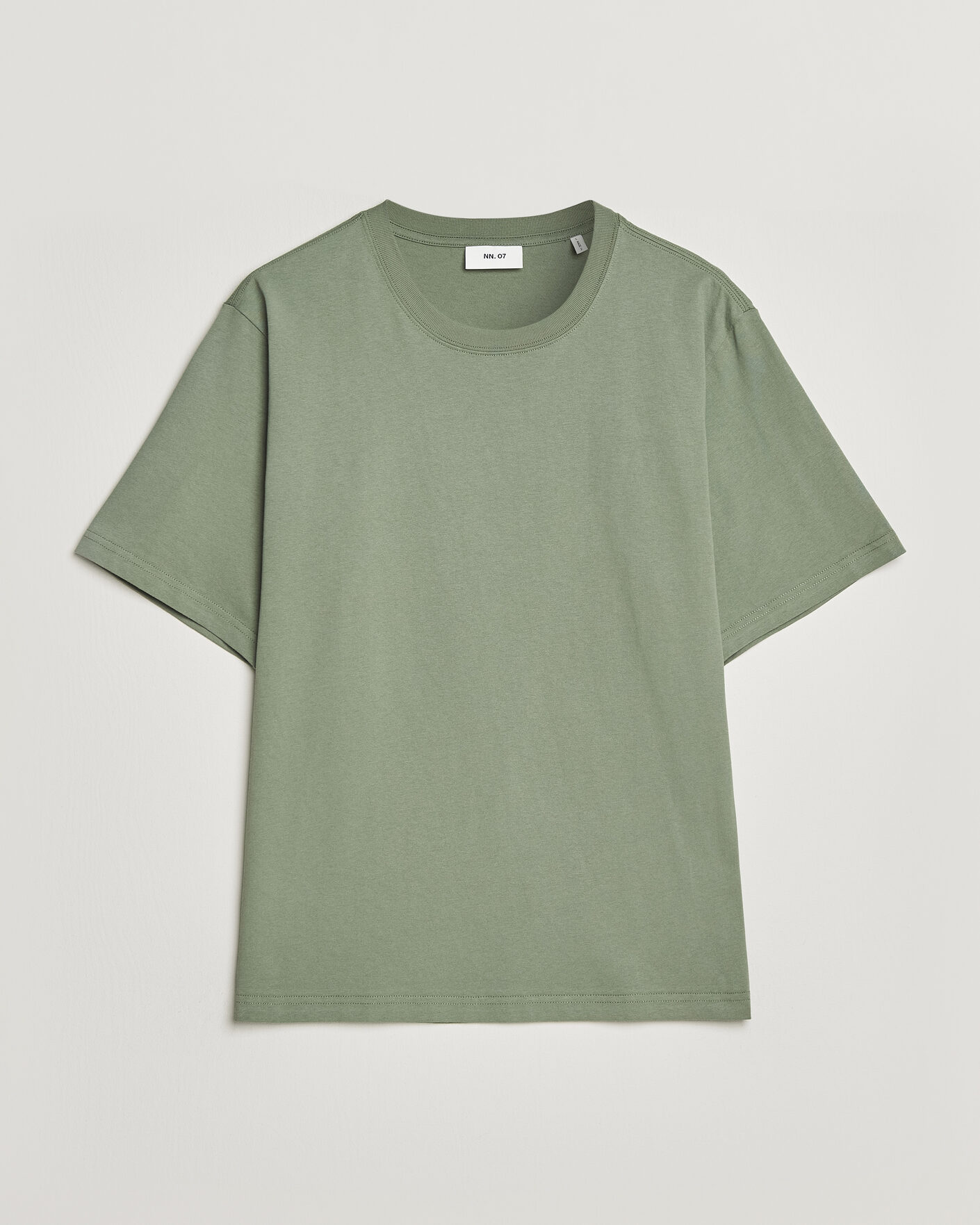 Herr | T-Shirts | NN07 | Jett Washed Crew Neck T-Shirt Sea Spray Green