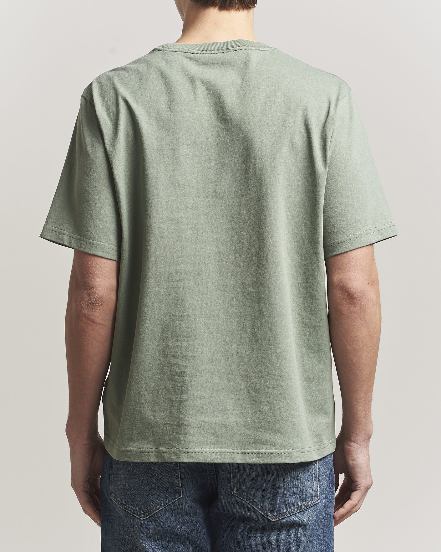 Herr | T-Shirts | NN07 | Jett Washed Crew Neck T-Shirt Sea Spray Green