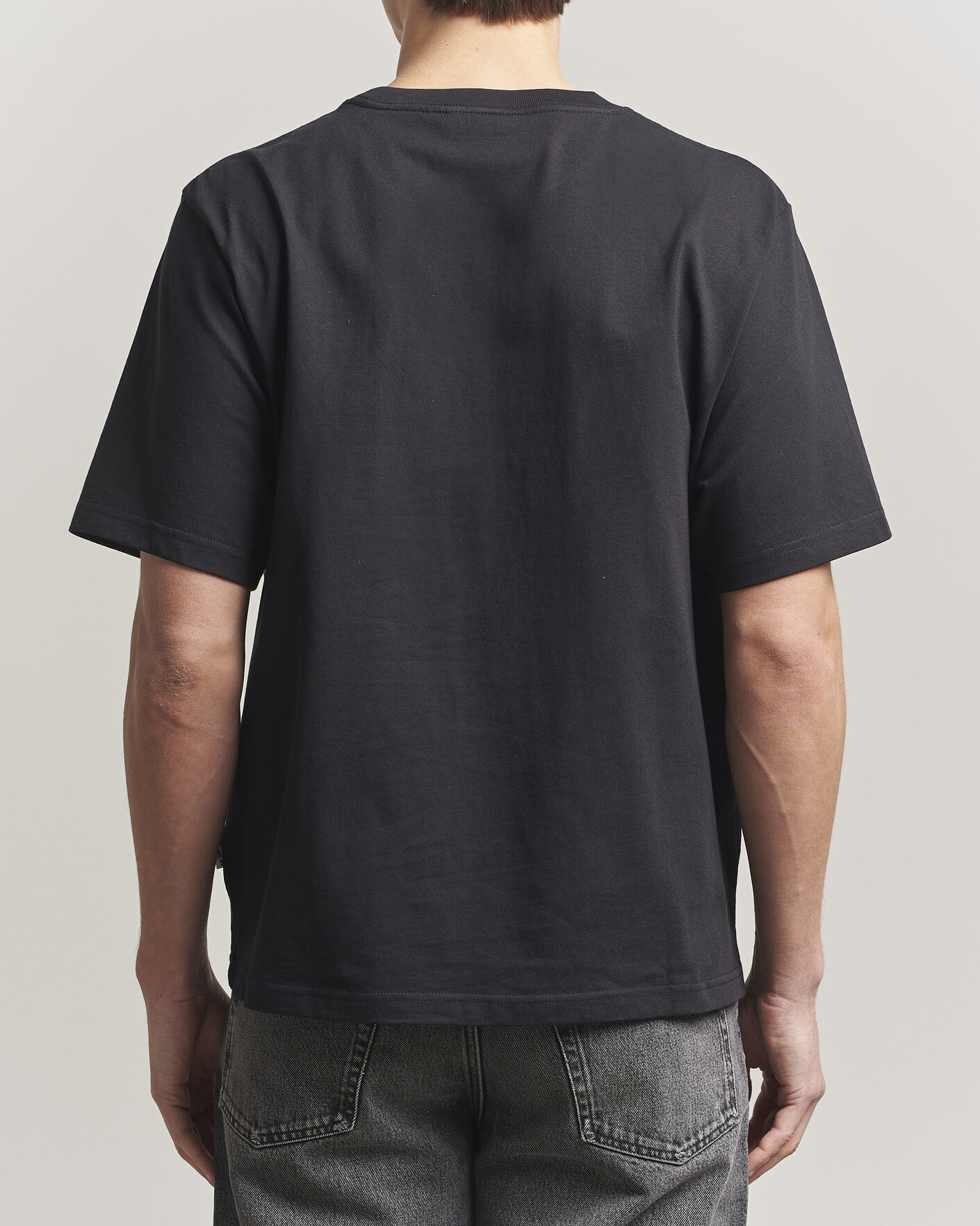 Herr | T-Shirts | NN07 | Jett Washed Crew Neck T-Shirt Black