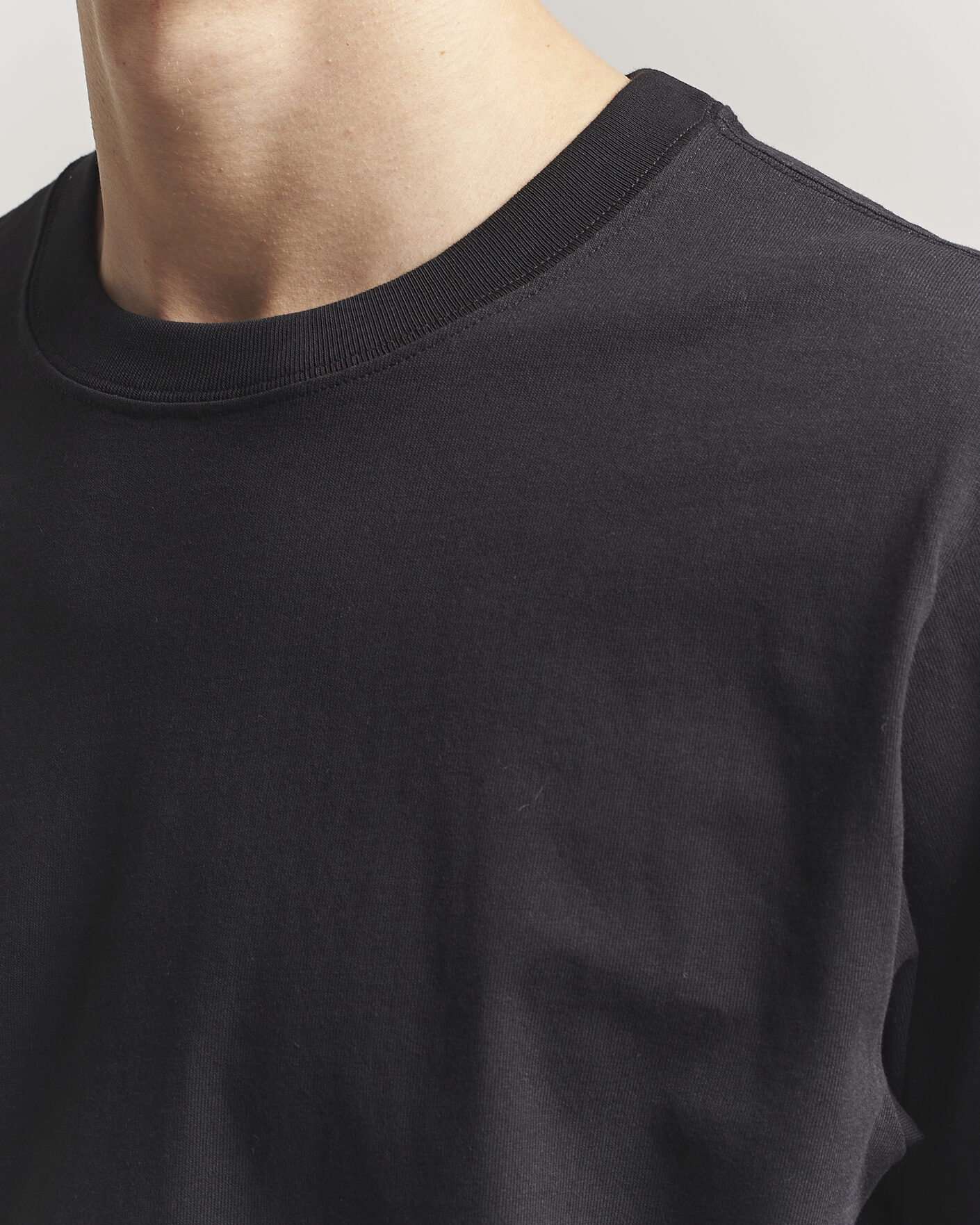 Herr | T-Shirts | NN07 | Jett Washed Crew Neck T-Shirt Black
