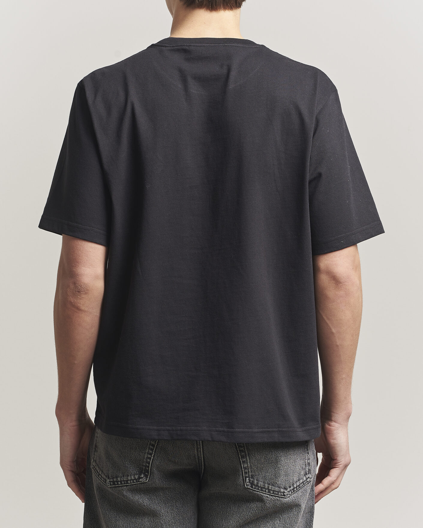 Herr | T-Shirts | NN07 | Jett Embroidered Crew Neck T-Shirt Black