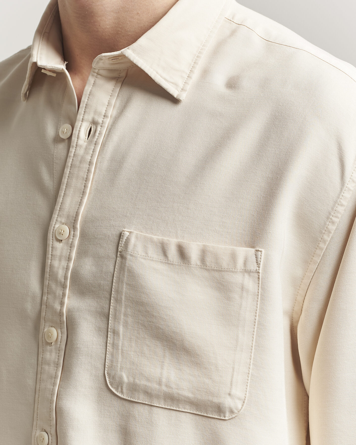 Herr | Skjortor | NN07 | Deon Tencel Shirt Ivory