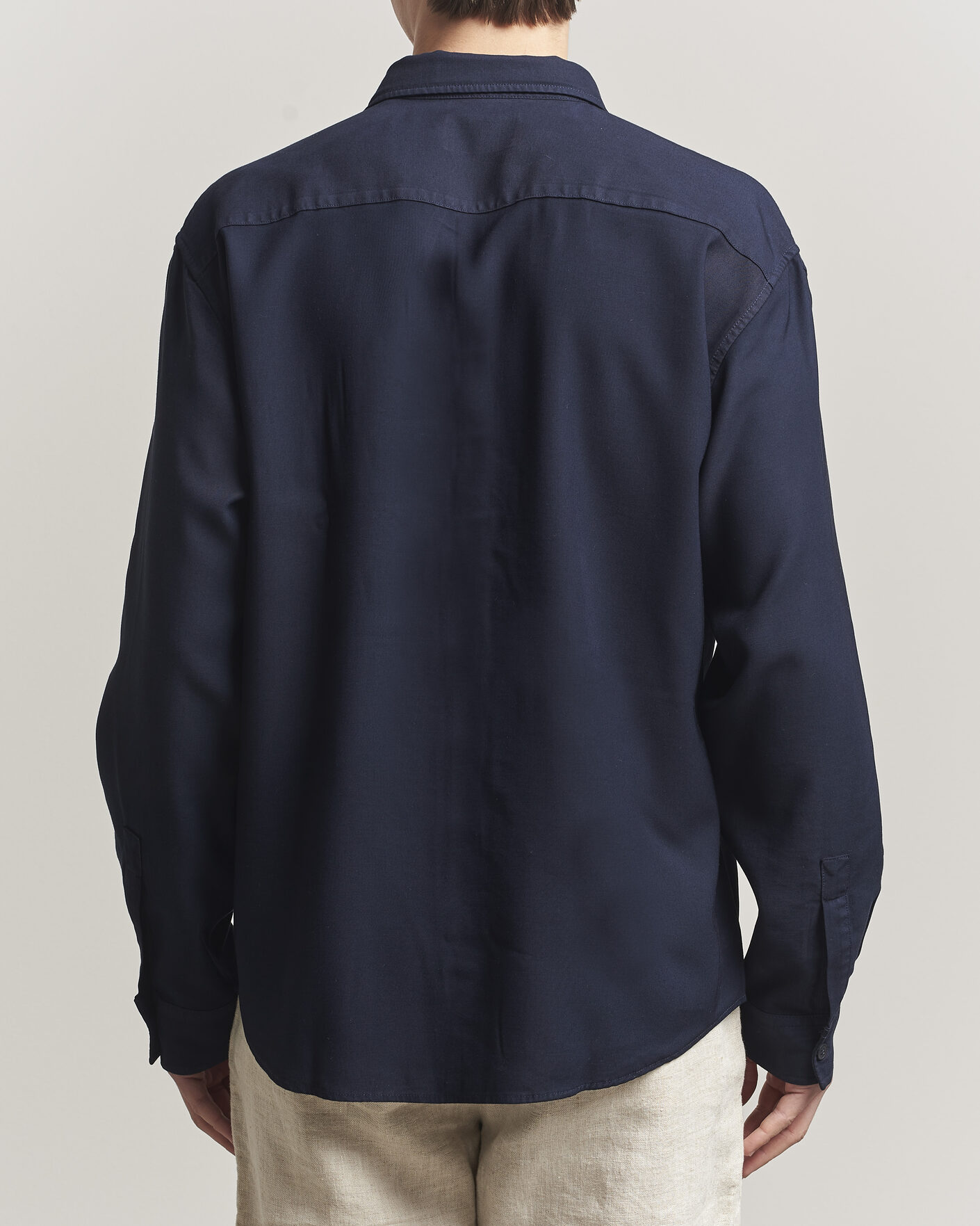 Herr | Skjortor | NN07 | Deon Tencel Shirt Navy Blue