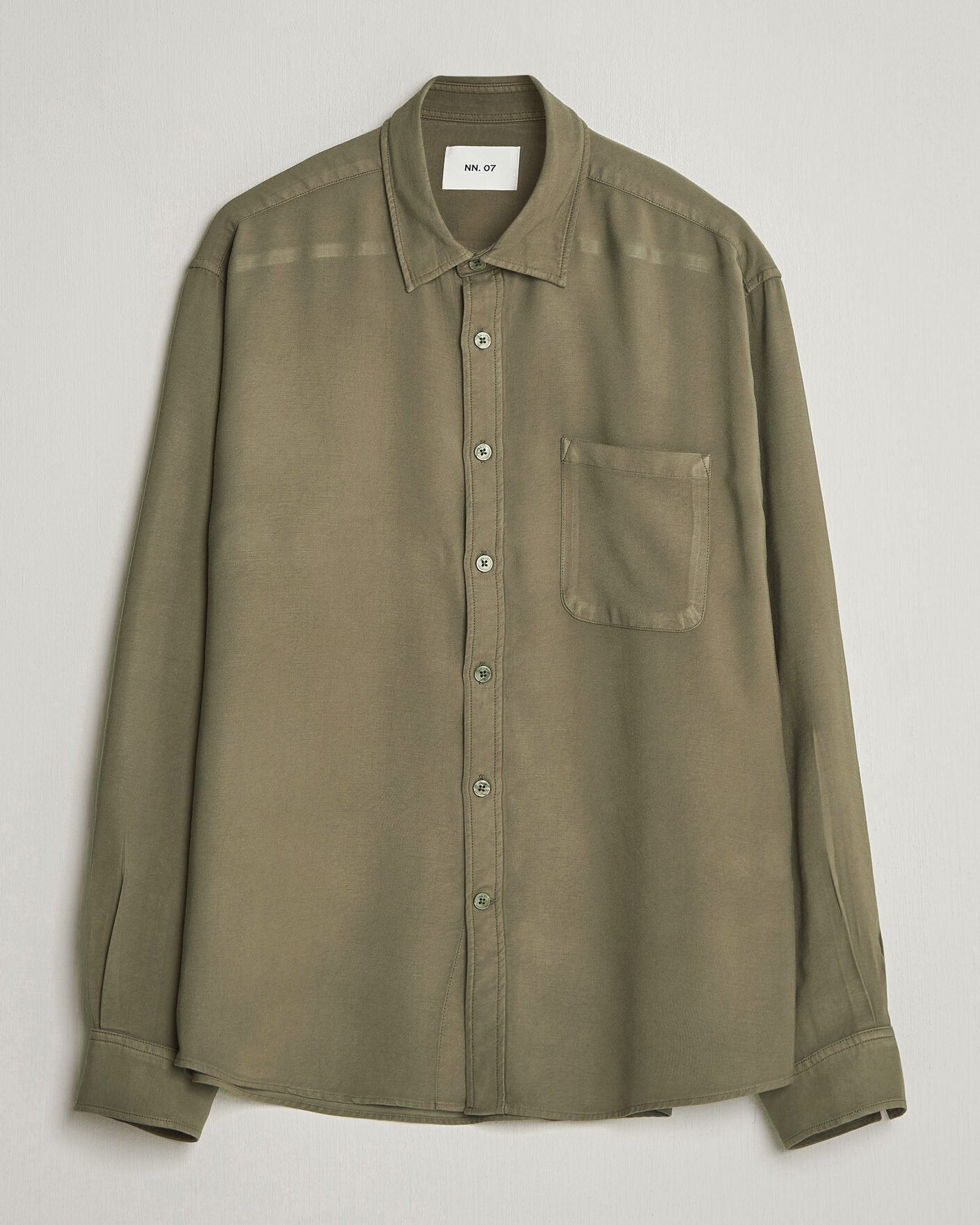 Herr | Skjortor | NN07 | Deon Tencel Shirt Capers Green