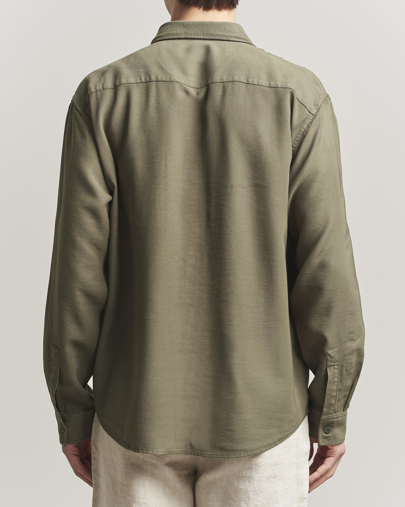 Herr | Skjortor | NN07 | Deon Tencel Shirt Capers Green